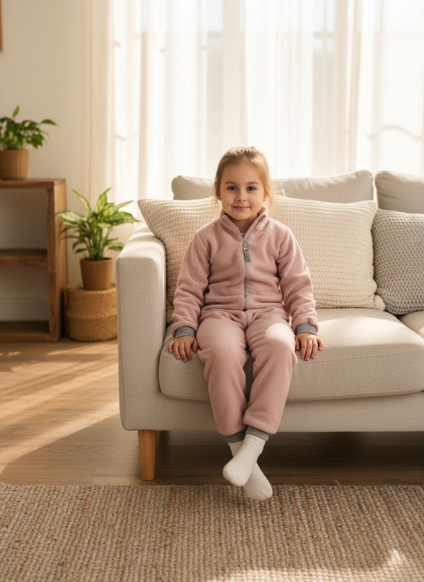 Изображение товара Комбинезон детский Утенок 104 из флиса SHELYS для мальчика и девочки