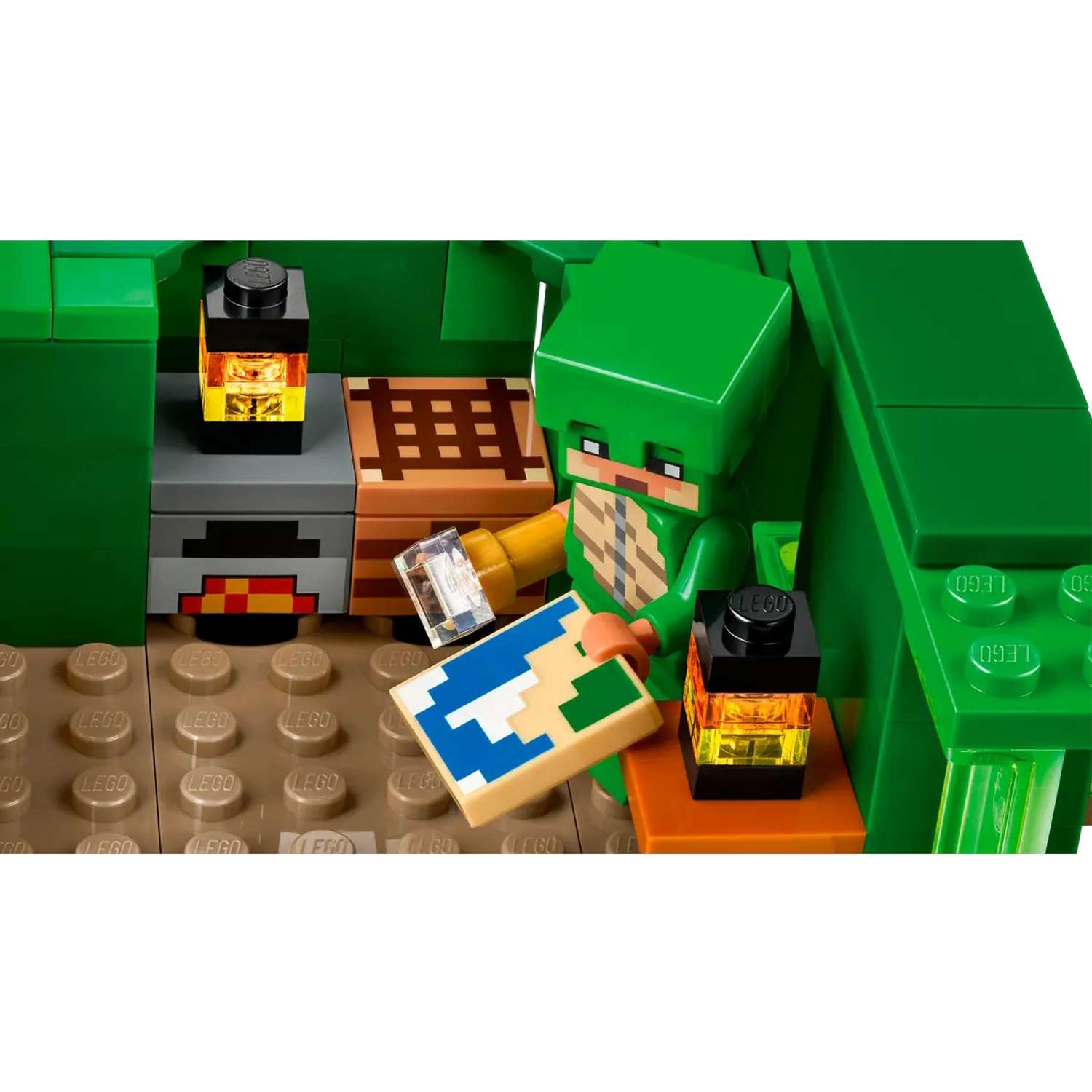 Конструктор LEGO Minecraft Черепаший пляжный домик 234 дет. - фото 13