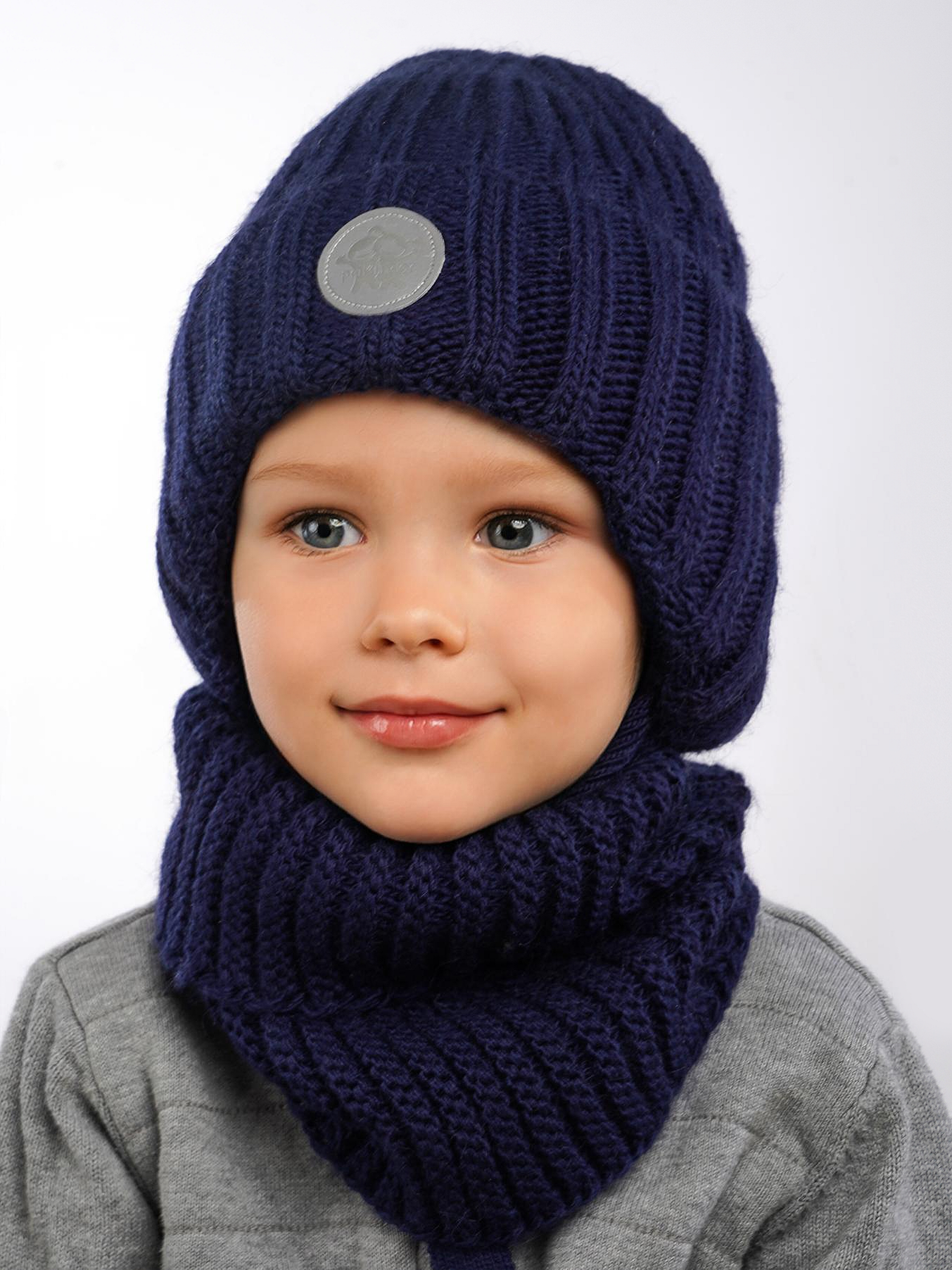 Шапка и снуд ПриКиндер U-W_234170 Цвет: Синий - фото 16