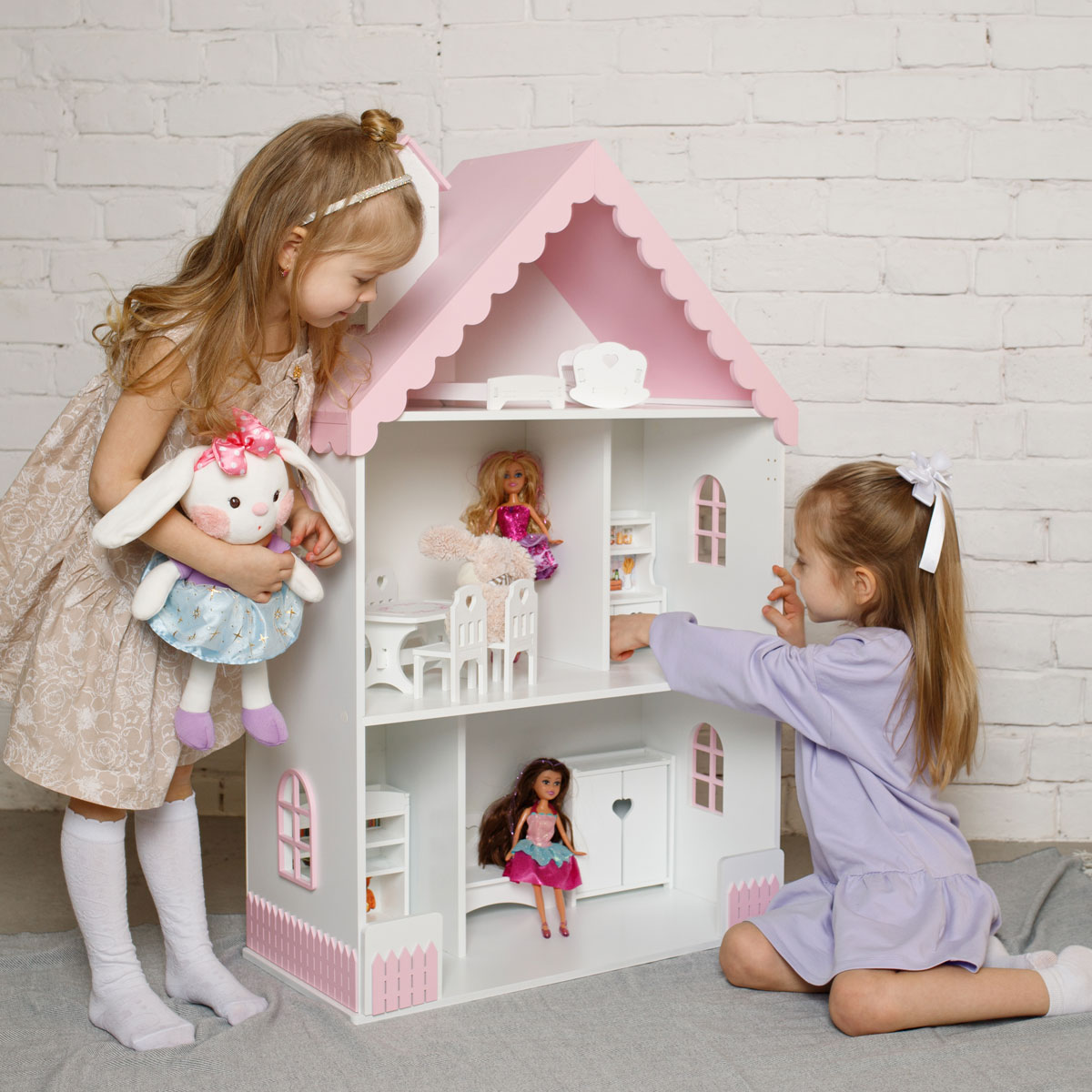 Домик для кукол Pema kids ВероникаБелоРоз - фото 3