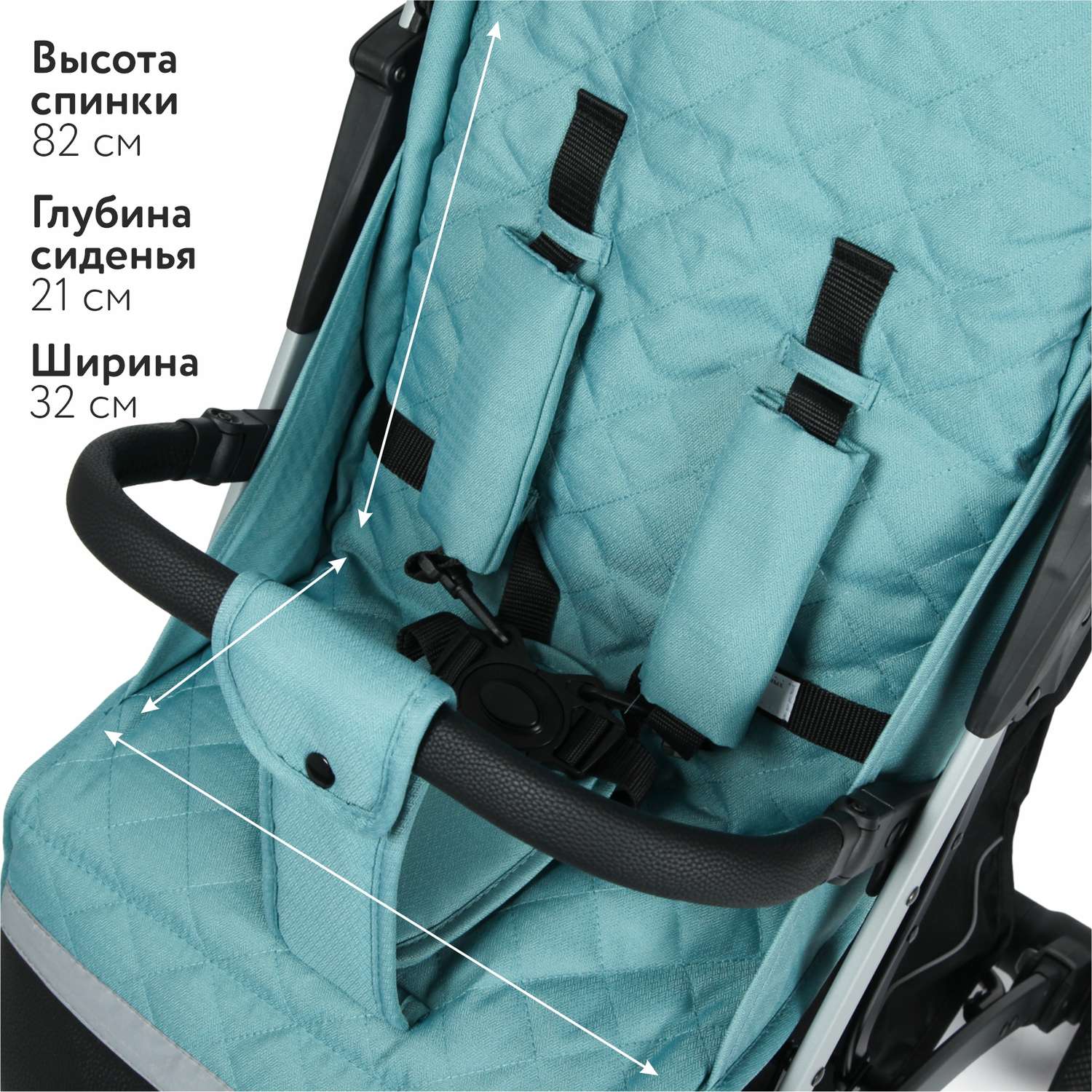 Коляска прогулочная Babyton Rapid Blue - фото 7