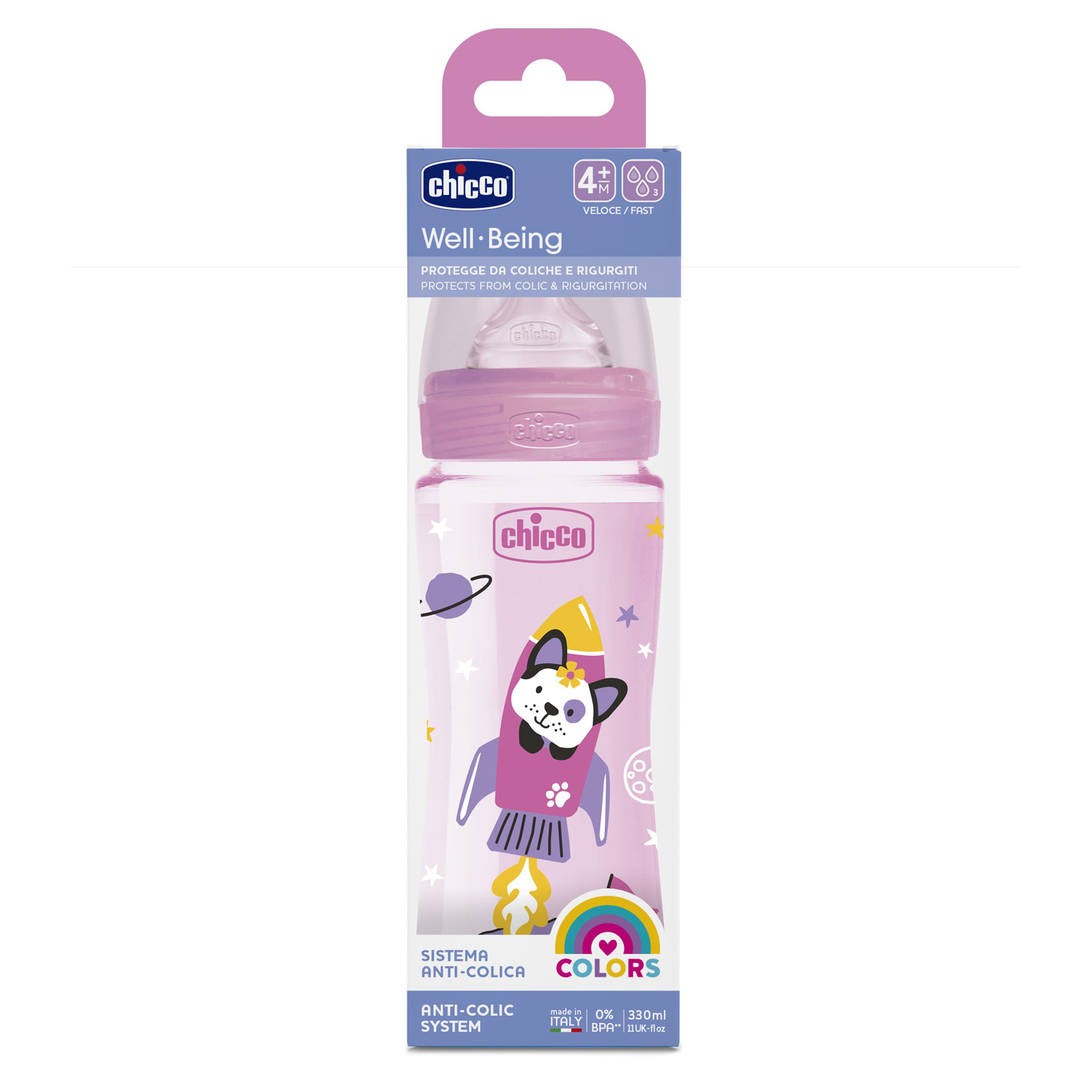 Бутылочка Chicco Anti-Colic 330 мл - фото 2