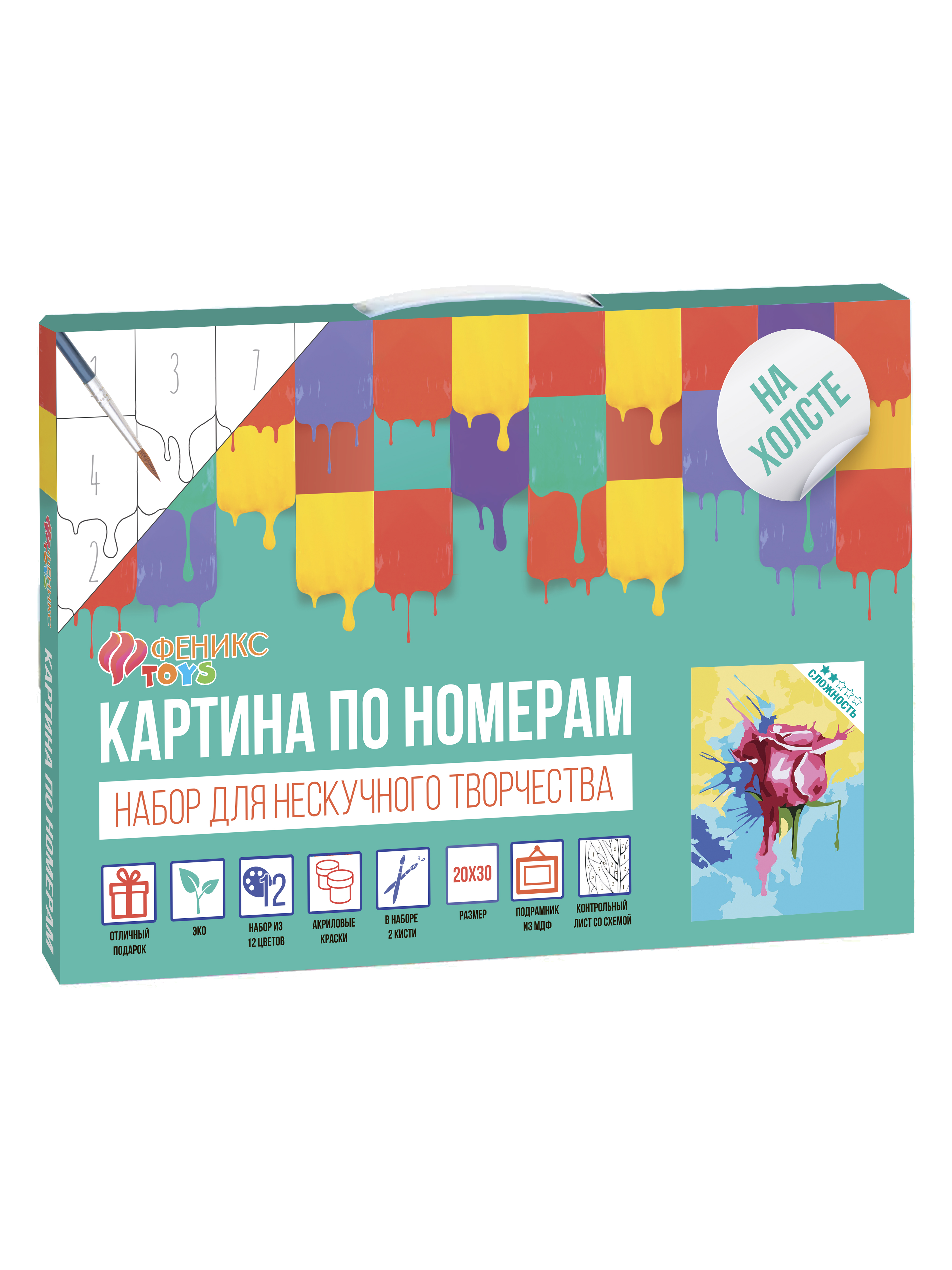 Картина по номерам Play market Роза - фото 9