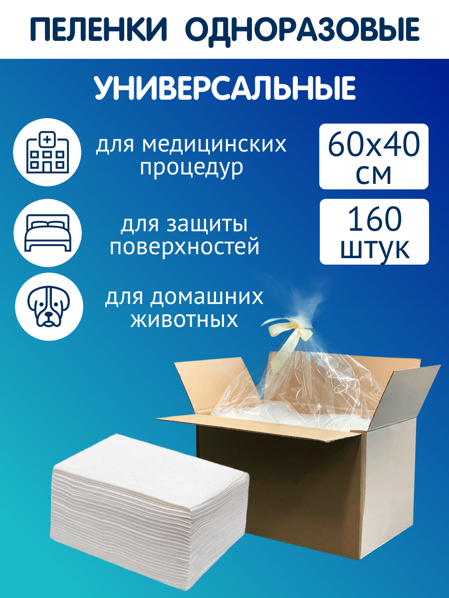 Пелёнки одноразовые INSEENSE 40х60 см 160 шт. - фото 2