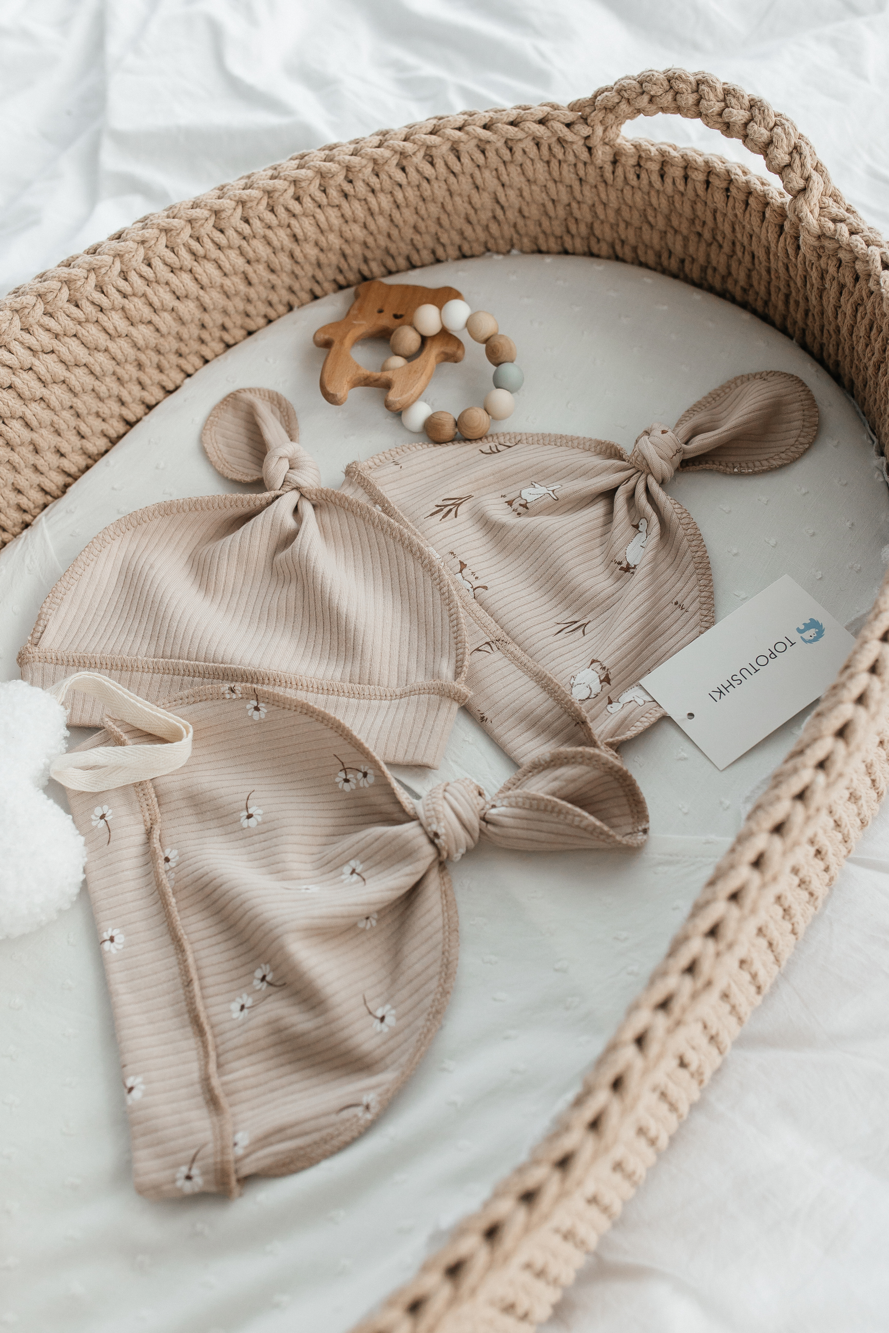 Шапочки 3 шт TOPOTUSHKI ТКР4075354ин - фото 2