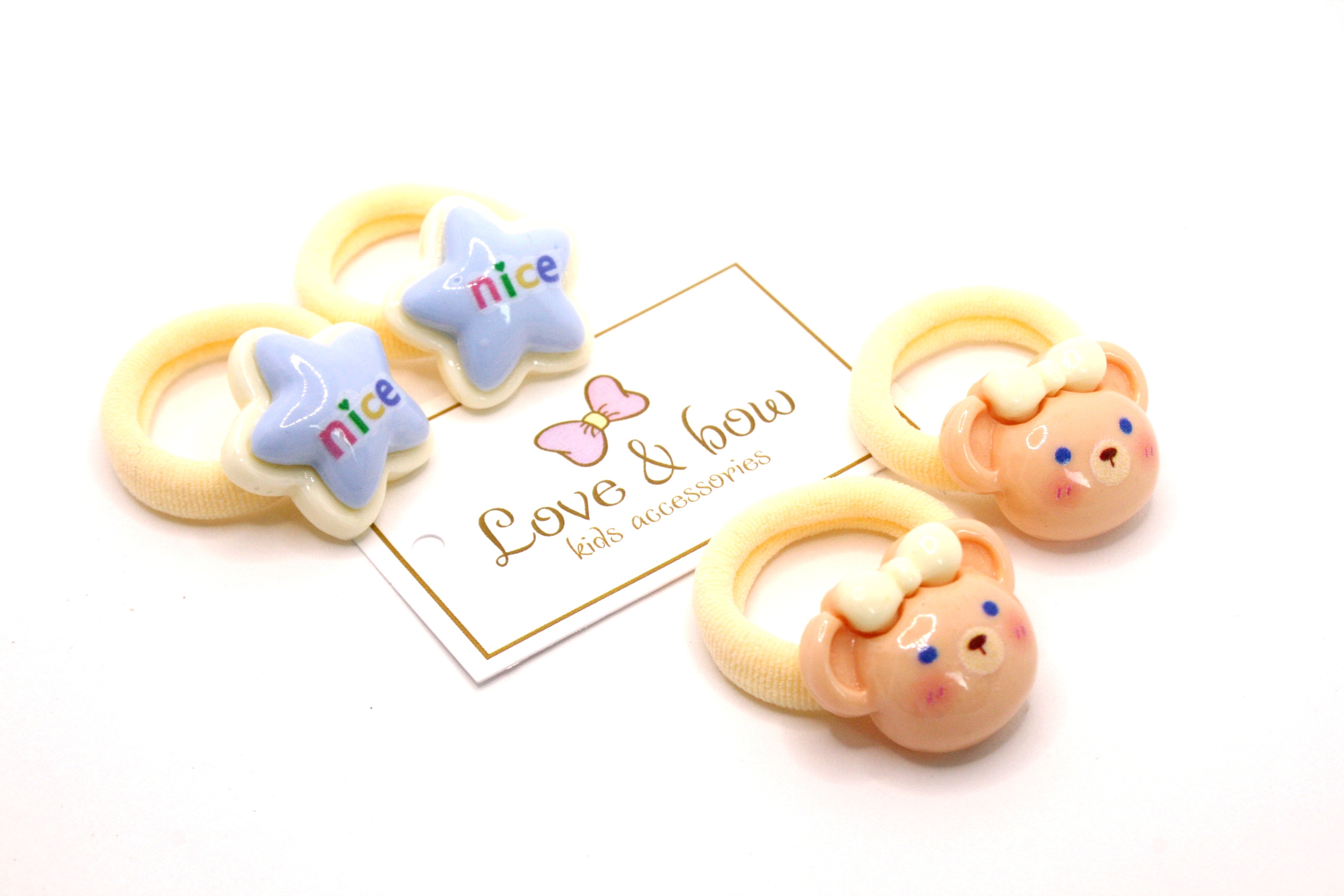 Набор резинок для волос LOVE&BOW Bears & Stars - фото 1
