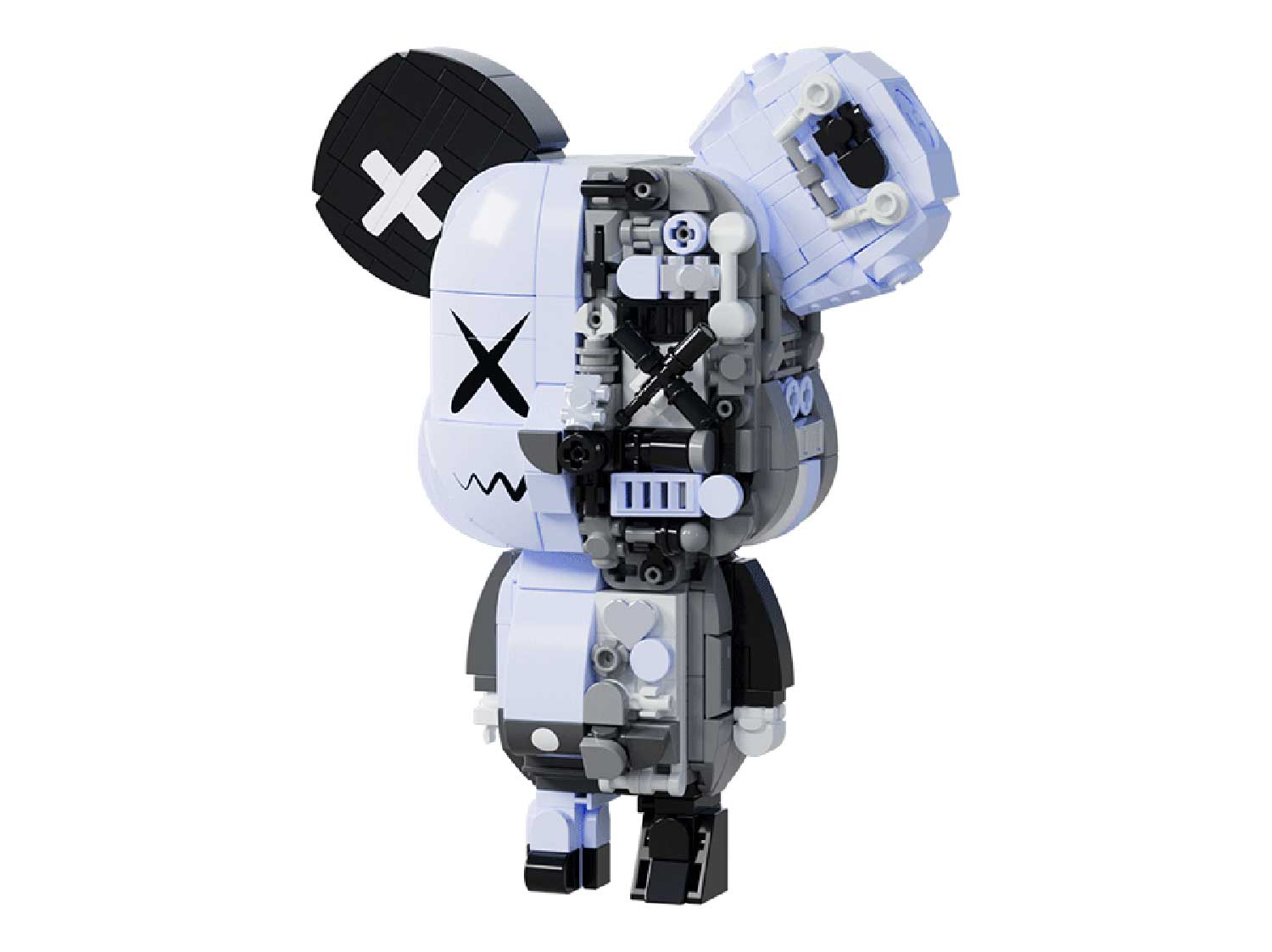 Конструктор JAKI Bearbrick: Gamma grey - фото 1