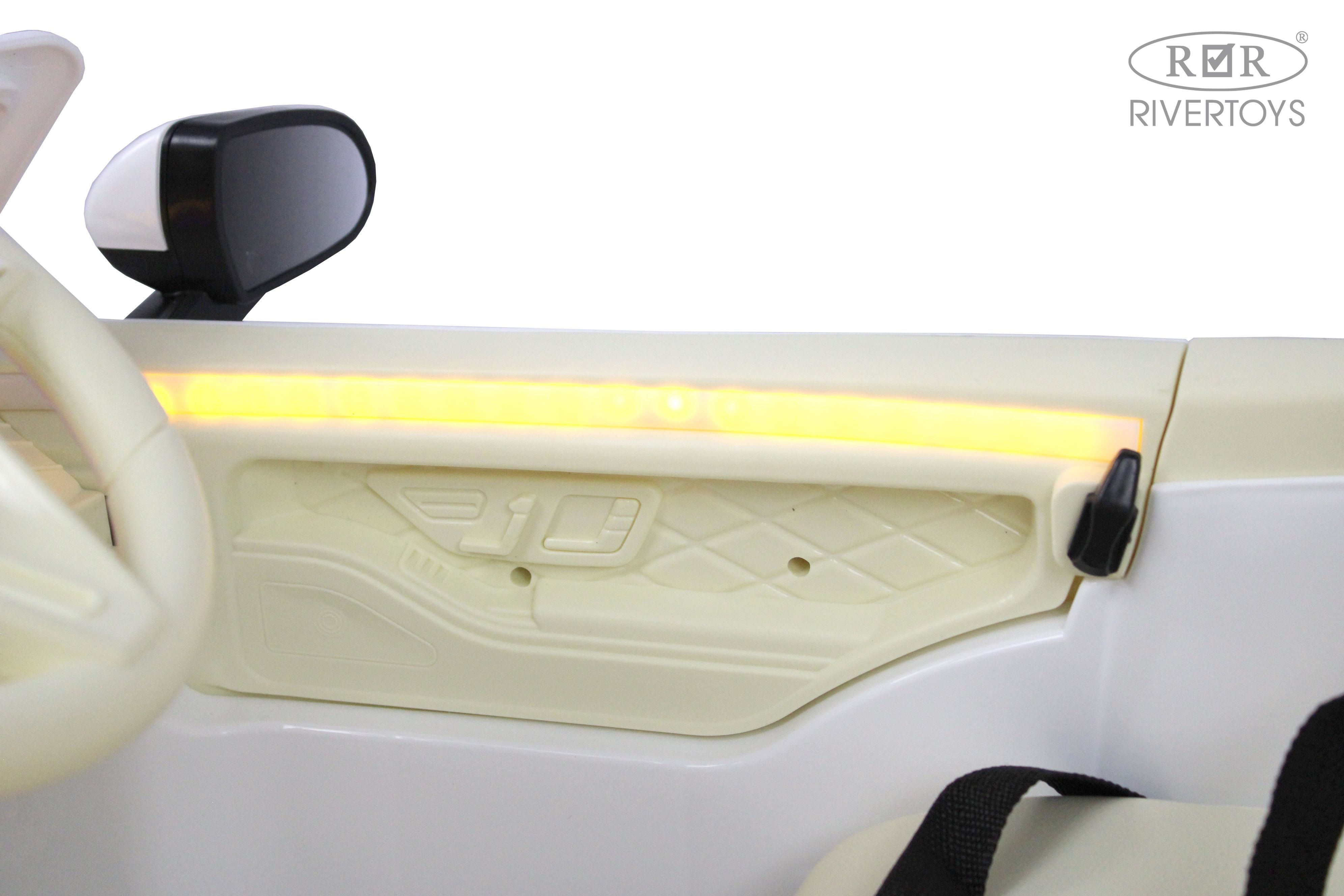 Электромобиль RIVERTOYS Mercedes М333БХ-WHITE С пультом ДУ - фото 14