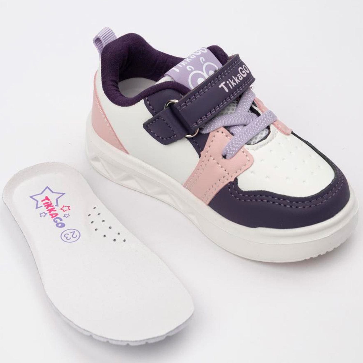 Кроссовки TikkaGo 1A05_6251-1_white-pink-violet - фото 3