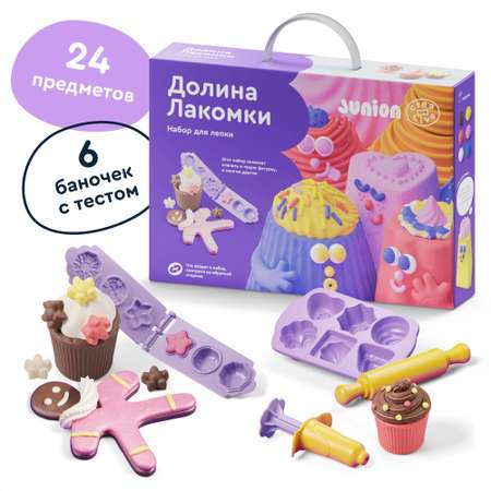 Тесто-пластилин Junion Долина Лакомки 6 цв.