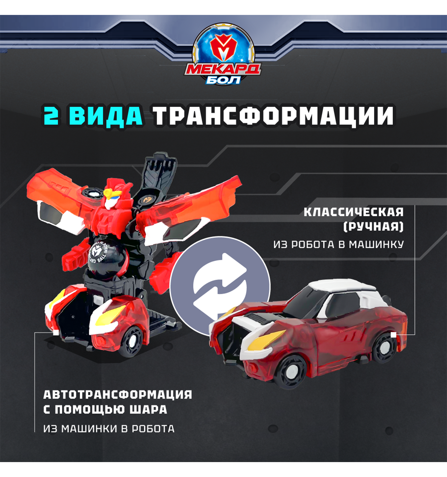 Игровой набор Мекард Бол Редрон мини - фото 2