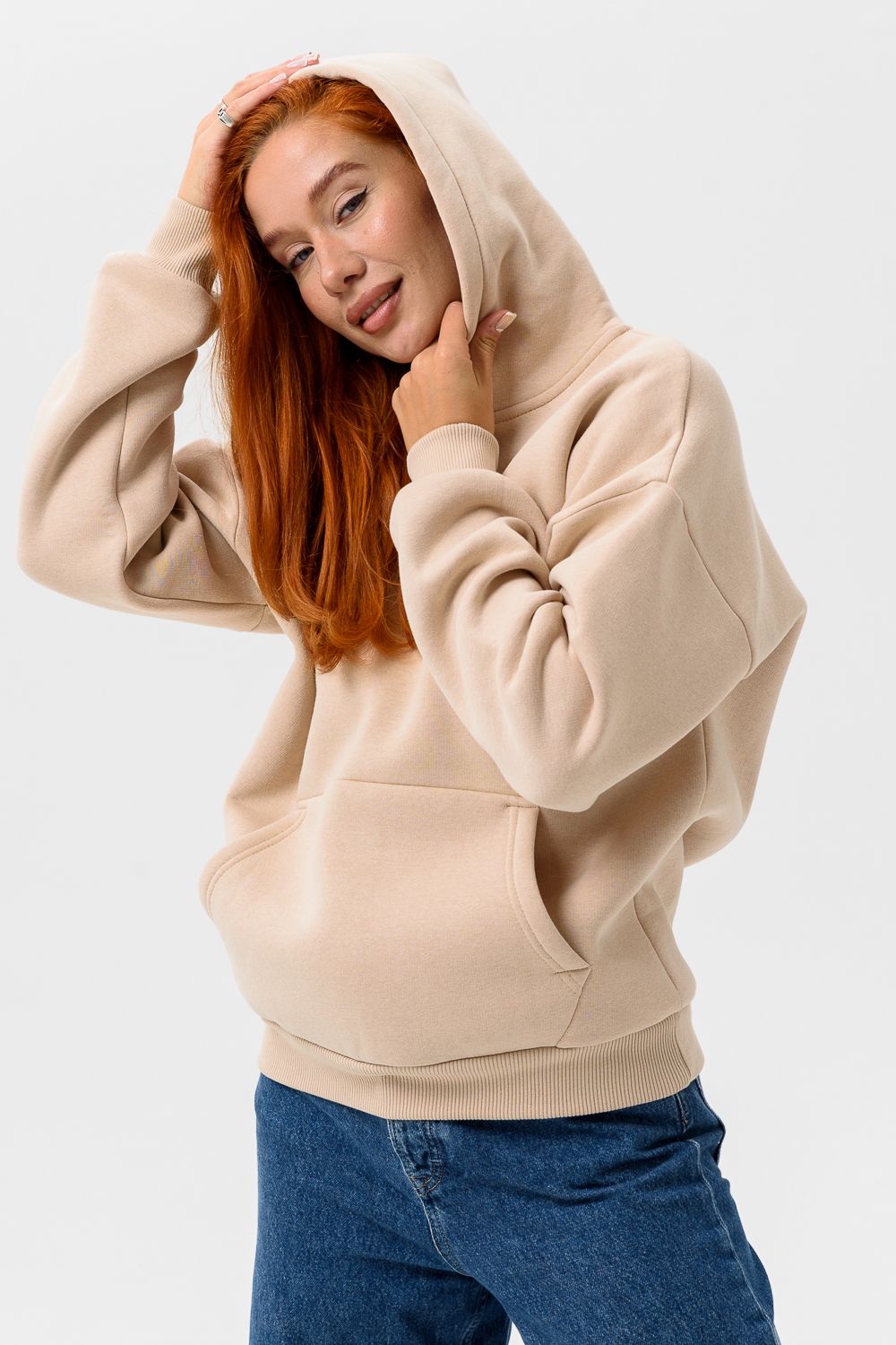 Худи Натали Суслова 14428 бежевый - фото 1