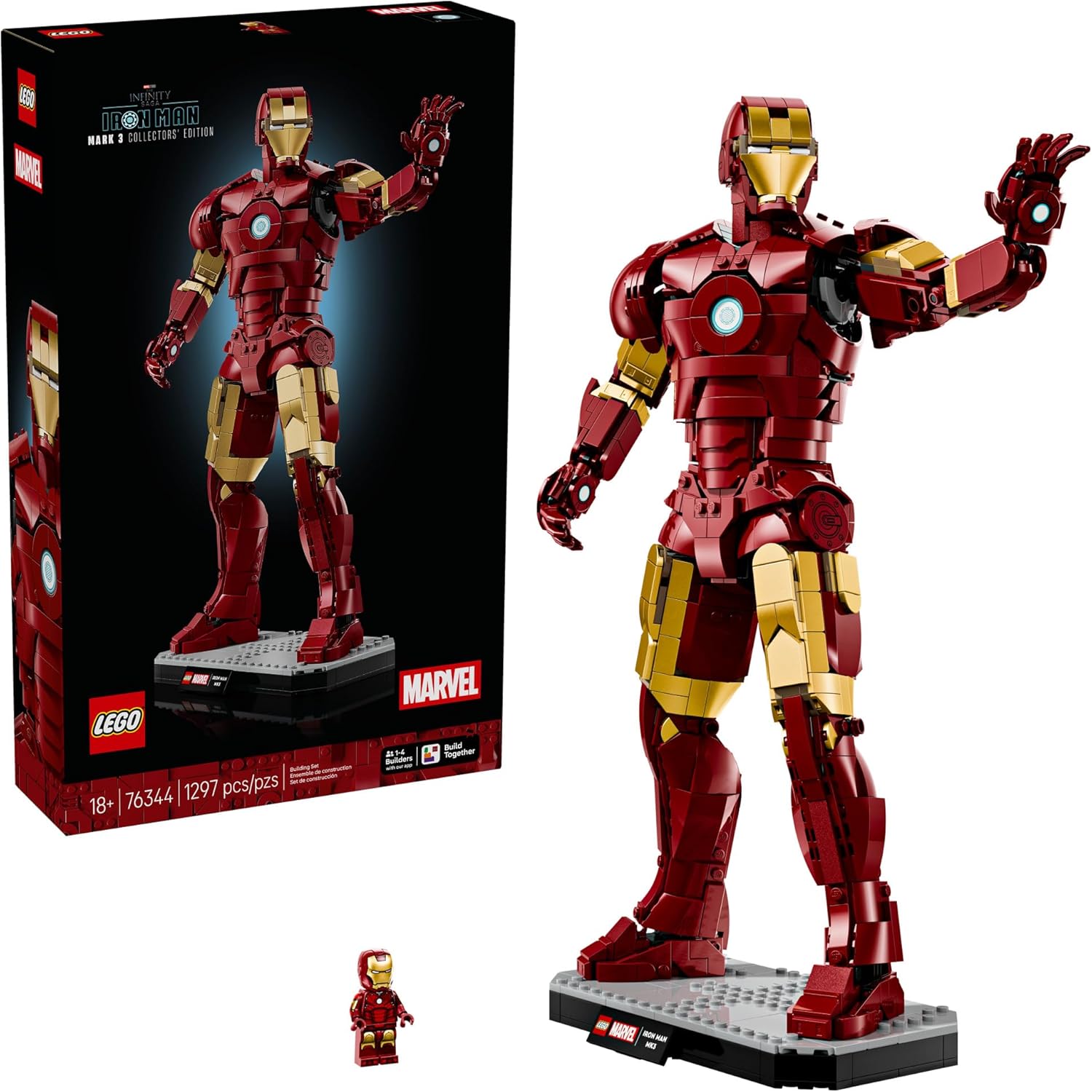 Изображение товара Конструктор LEGO Marvel Super Heroes Iron Man Mark 3 1297 деталей коллекционная модель