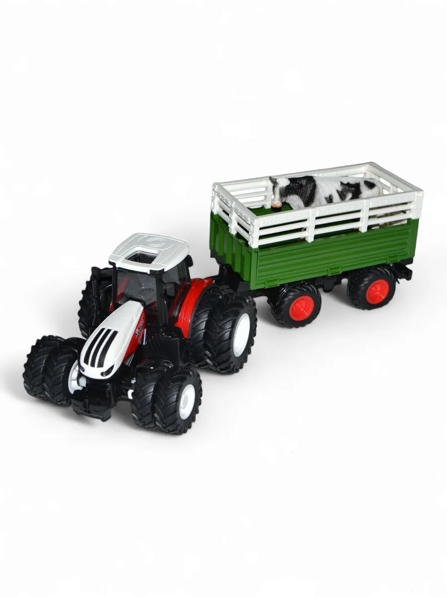 Изображение товара Радиоуправляемый трактор Korody с прицепом для скота 1:24 Изображение товара Радиоуправляемый трактор Korody с прицепом для скота 1:24