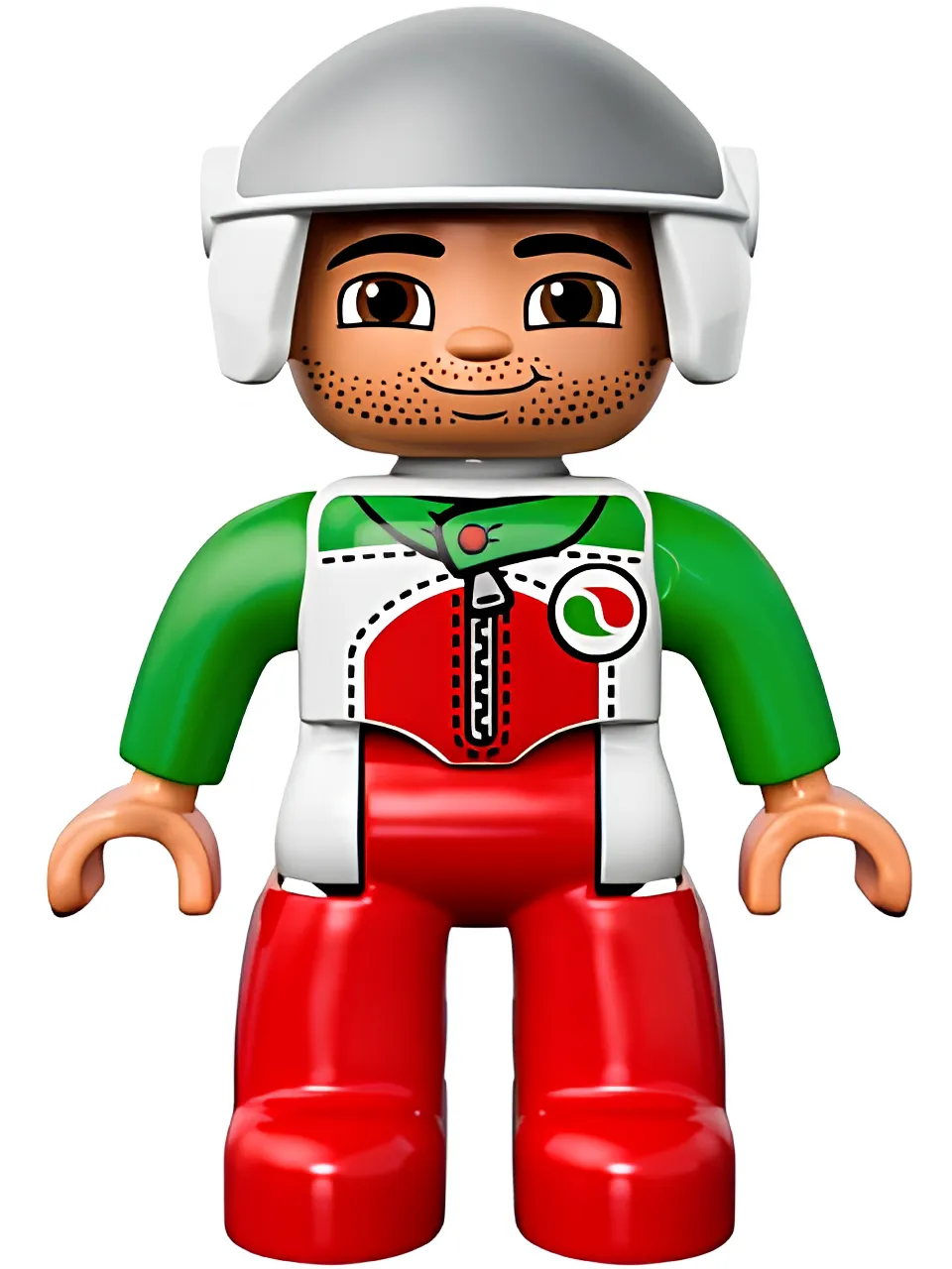 Фигурка LEGO Duplo 47394pb183 гонщик - фото 1