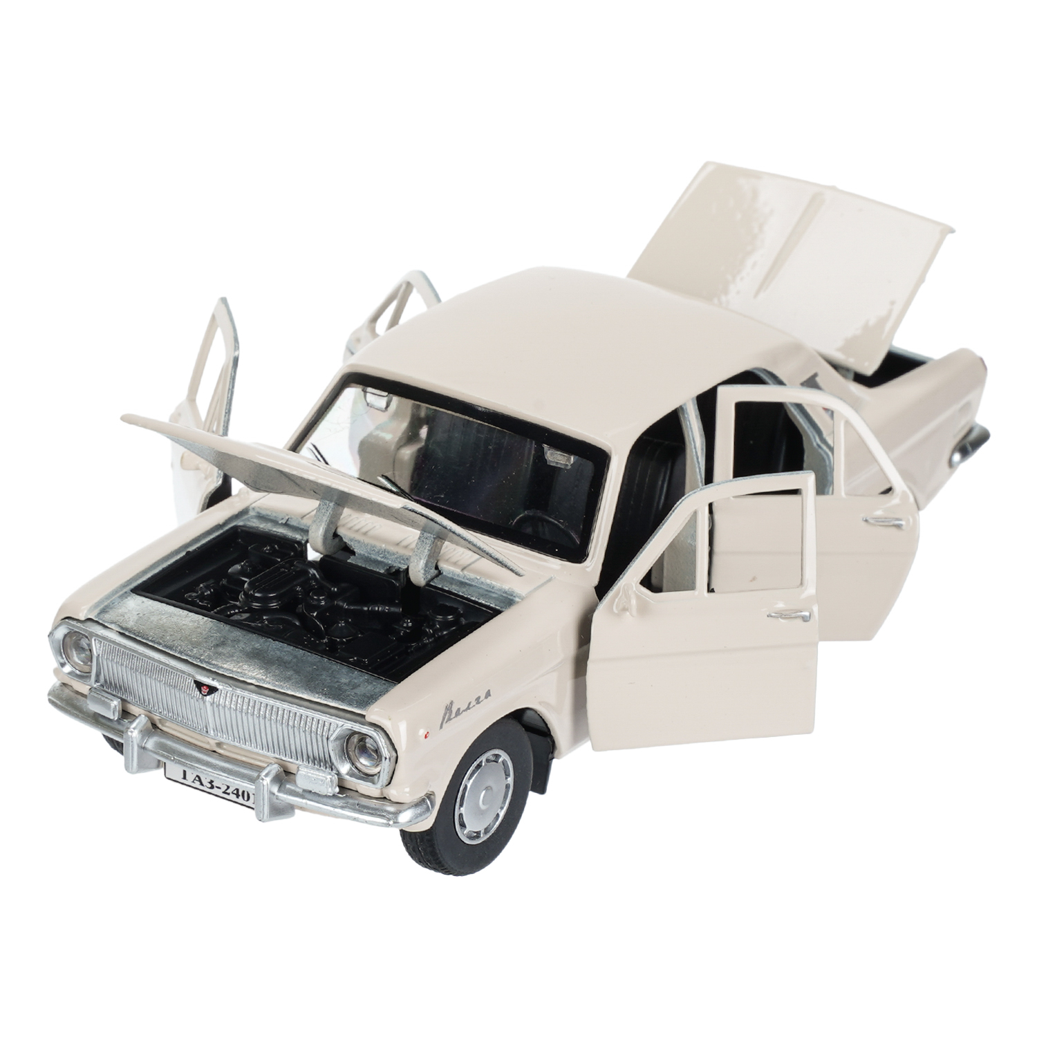 Автомобиль Технопарк ГАЗ Волга Бежевая 1:32 410486 - фото 3