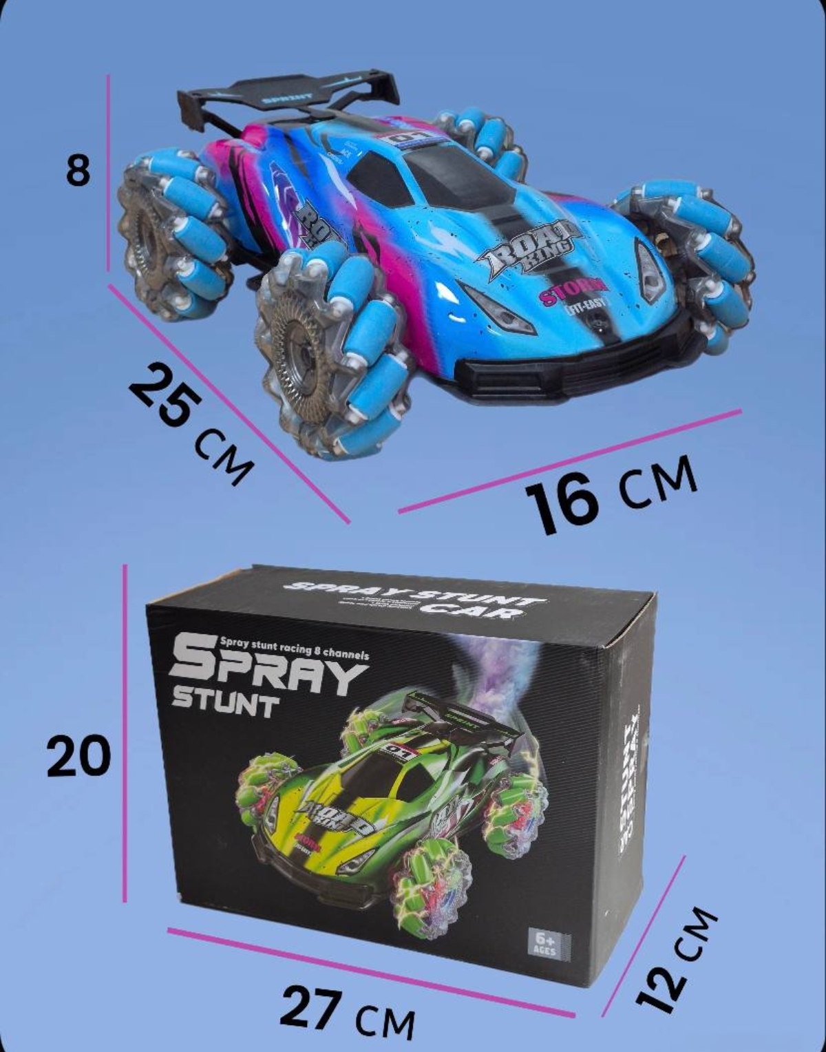 Автомобиль РУ BalaToys Трюковая Дрифт 360 - фото 14