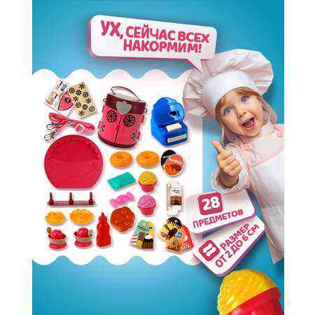 Игровой набор 1TOY продукты, прилавок, касса