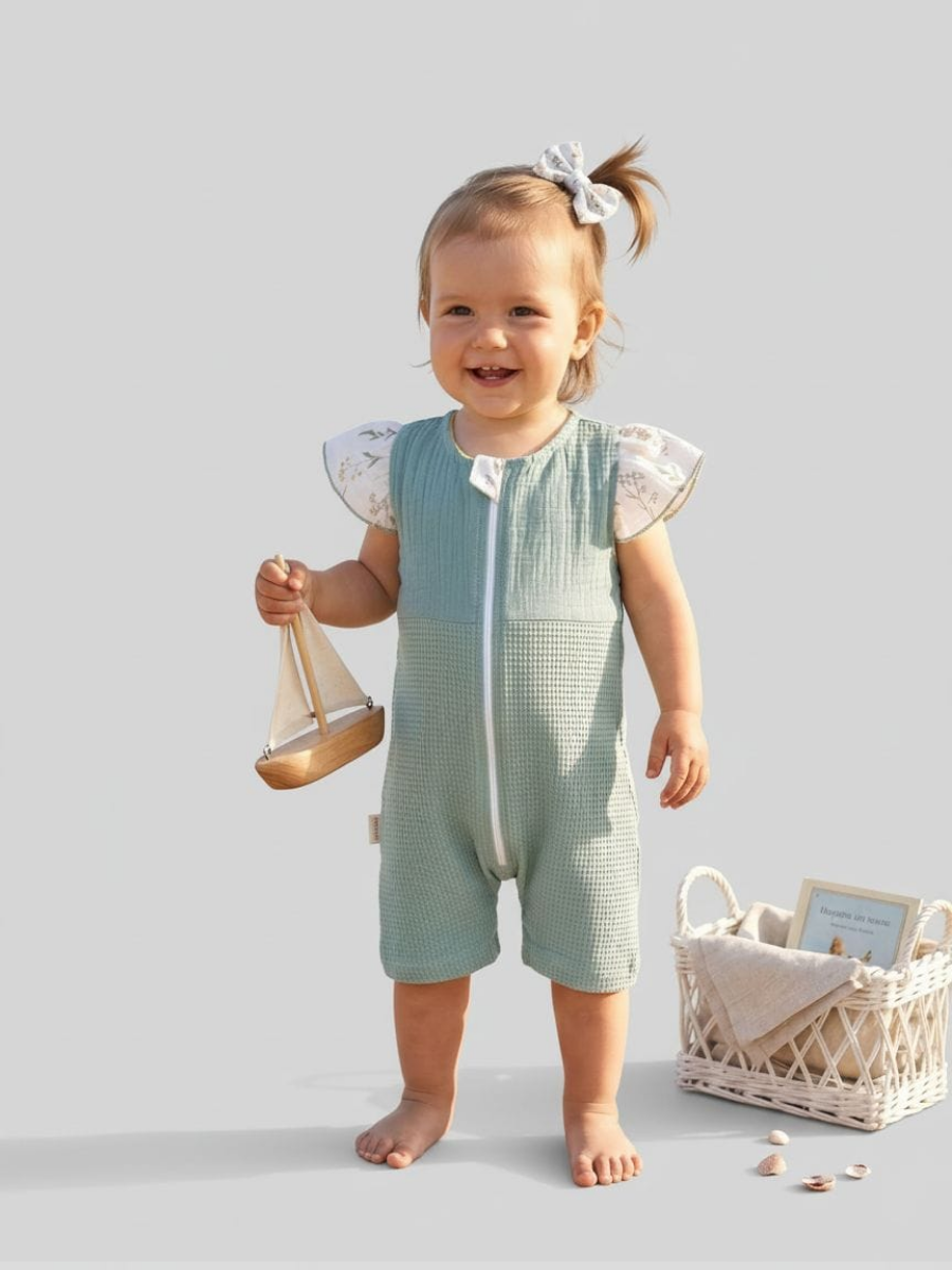 Изображение товара Детский летний песочник ТРИЯ 86 из хлопка для малышей