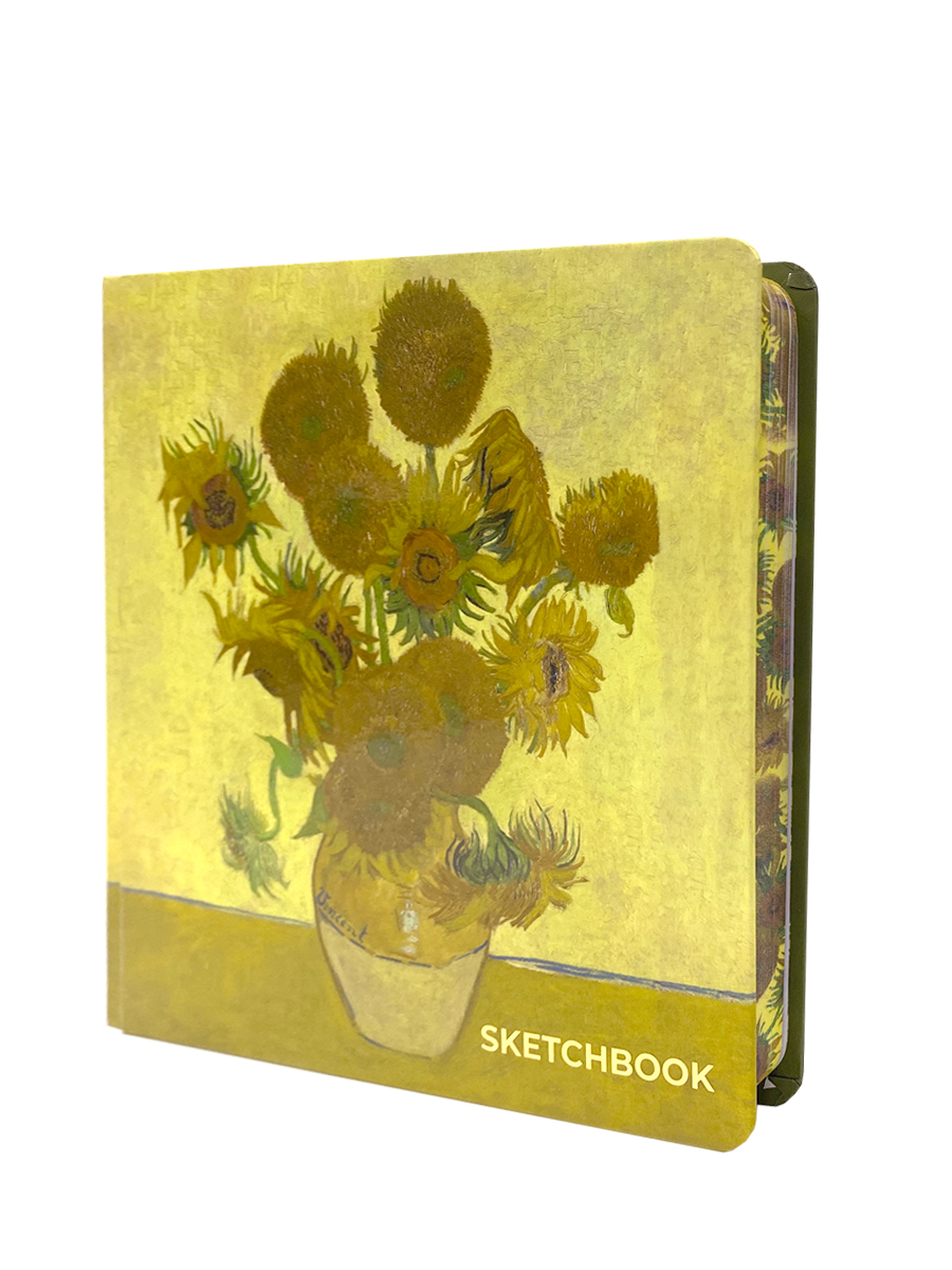 Скетчбук Проф-Пресс Ван Гог премиум Подсолнухи А5 64 лист. 1 шт. - фото 7
