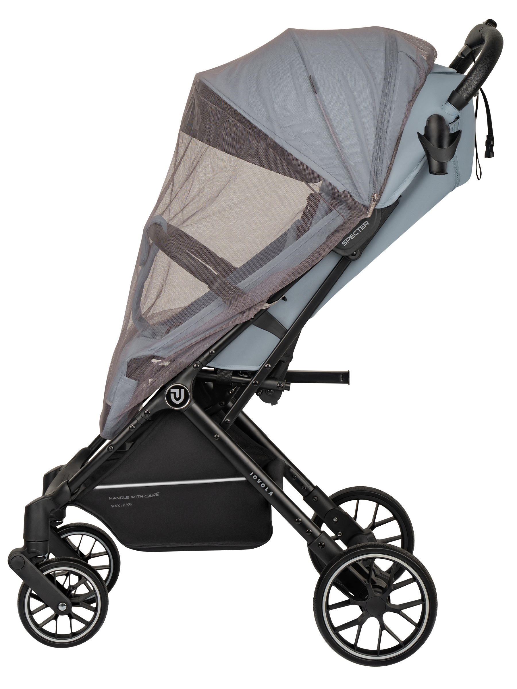 Коляска прогулочная JOVOLA Specter голубой - фото 24