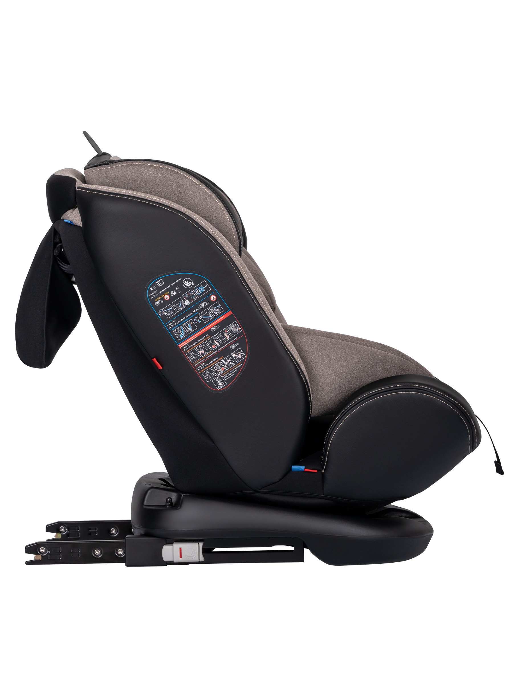 Автокресло Indigo Aero, бежевый Isofix 0+/1/2/3 (0-36 кг) - фото 9