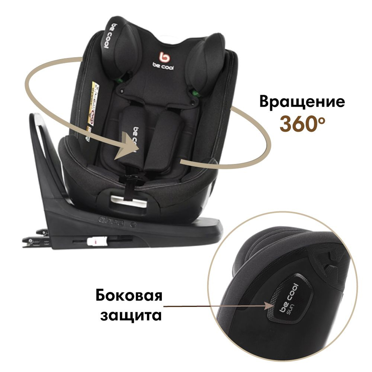 Автокресло Be Cool Sun Isofix 0+/1/2/3 (0-36 кг) - фото 14