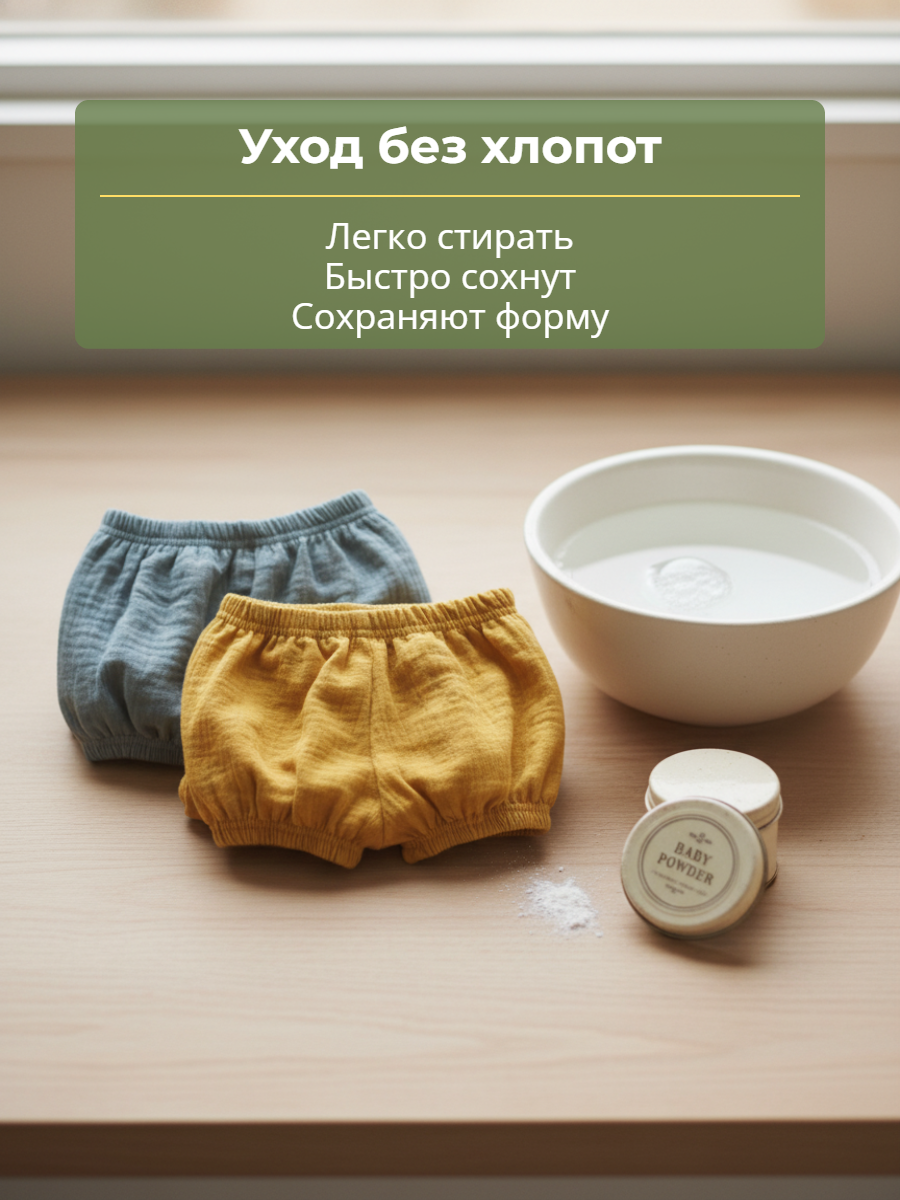 Трусы-шорты КВАРК лук Панталоны горчица - фото 5