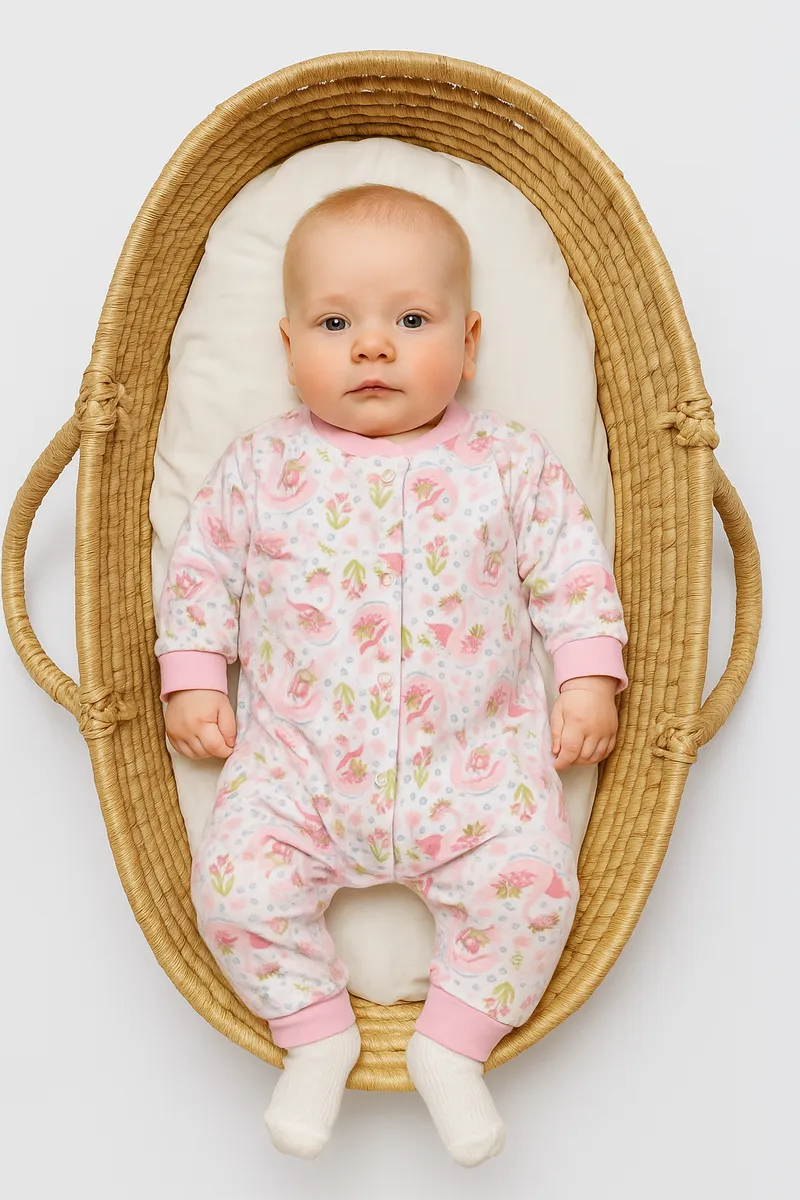 Изображение товара Комбинезон Эскимо 86 для новорожденных мягкий и уютный из хлопка