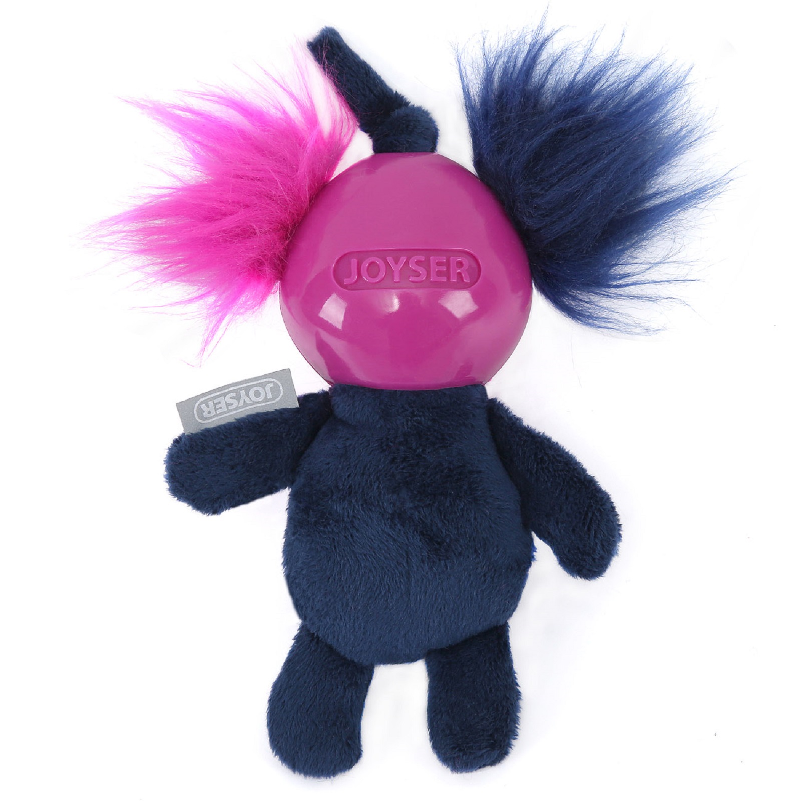 Игрушка для собак JOYSER Puppy Белка в резиновом шлеме с пищалкой S 14см Синяя - фото 3
