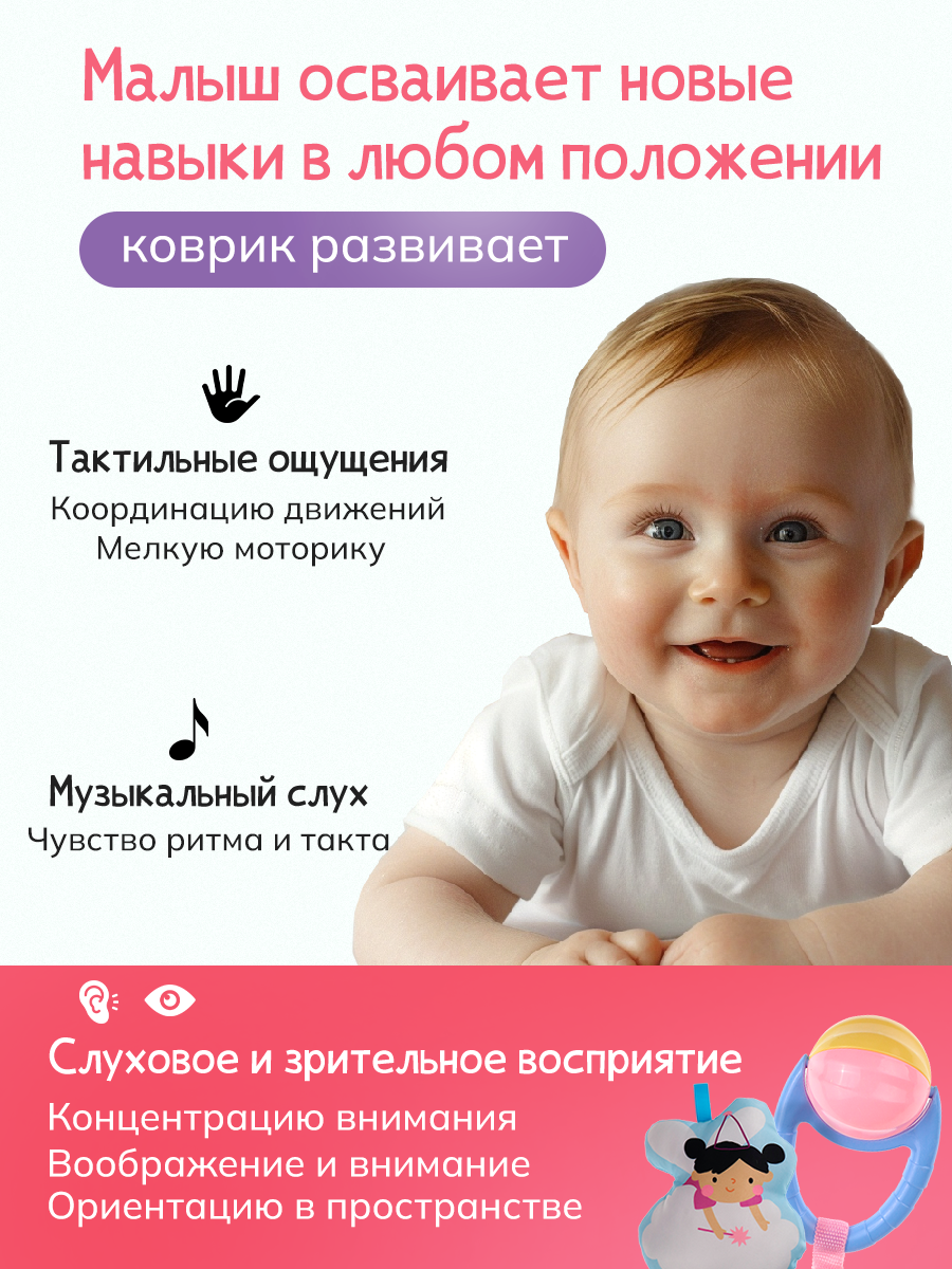 Коврик Рыжий кот с дугами - фото 7