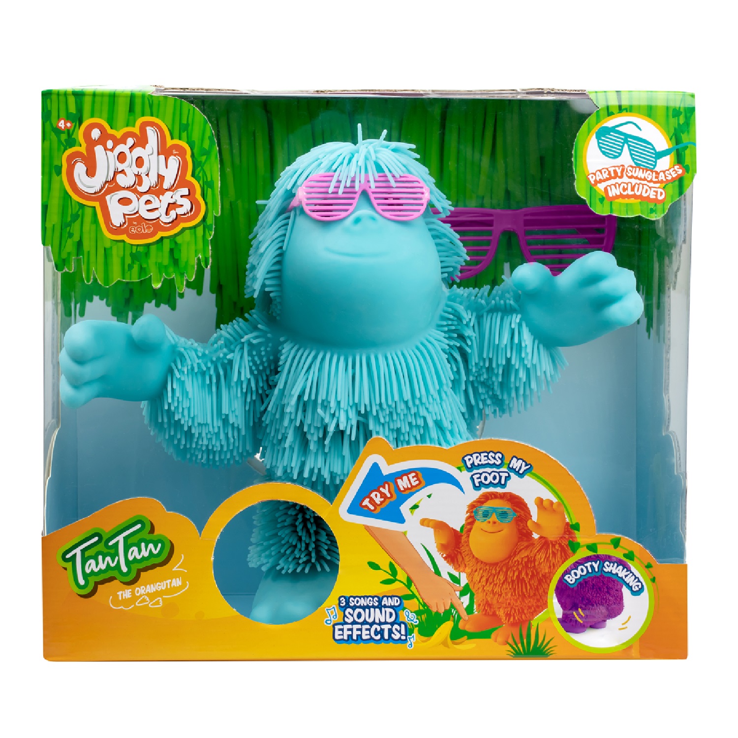 Игрушка мягкая Jiggly Pets обезьянка 25 см - фото 5