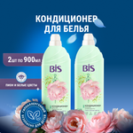 Кондиционер BIS Пион и белые цветы 0.9 л 2 упак.