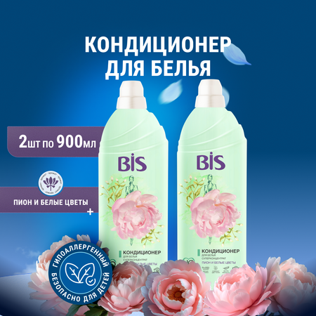Кондиционер BIS Пион и белые цветы 0.9 л 2 упак.