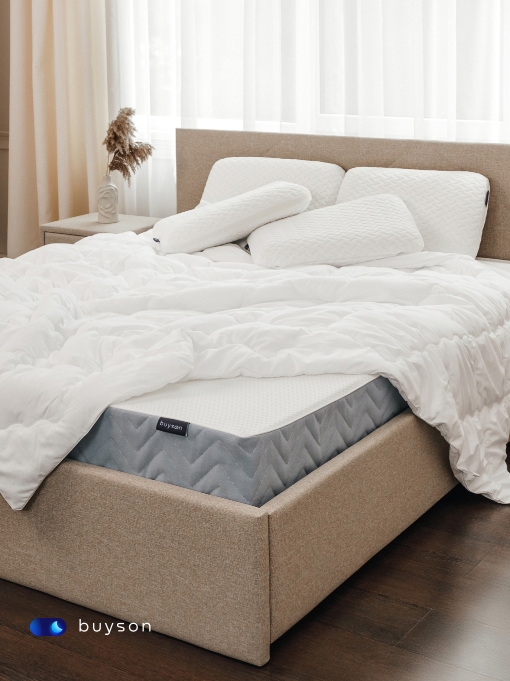 Подушка ортопедическая buyson BuyRest L высота 13 см 40 x 60 см 1 шт. - фото 15