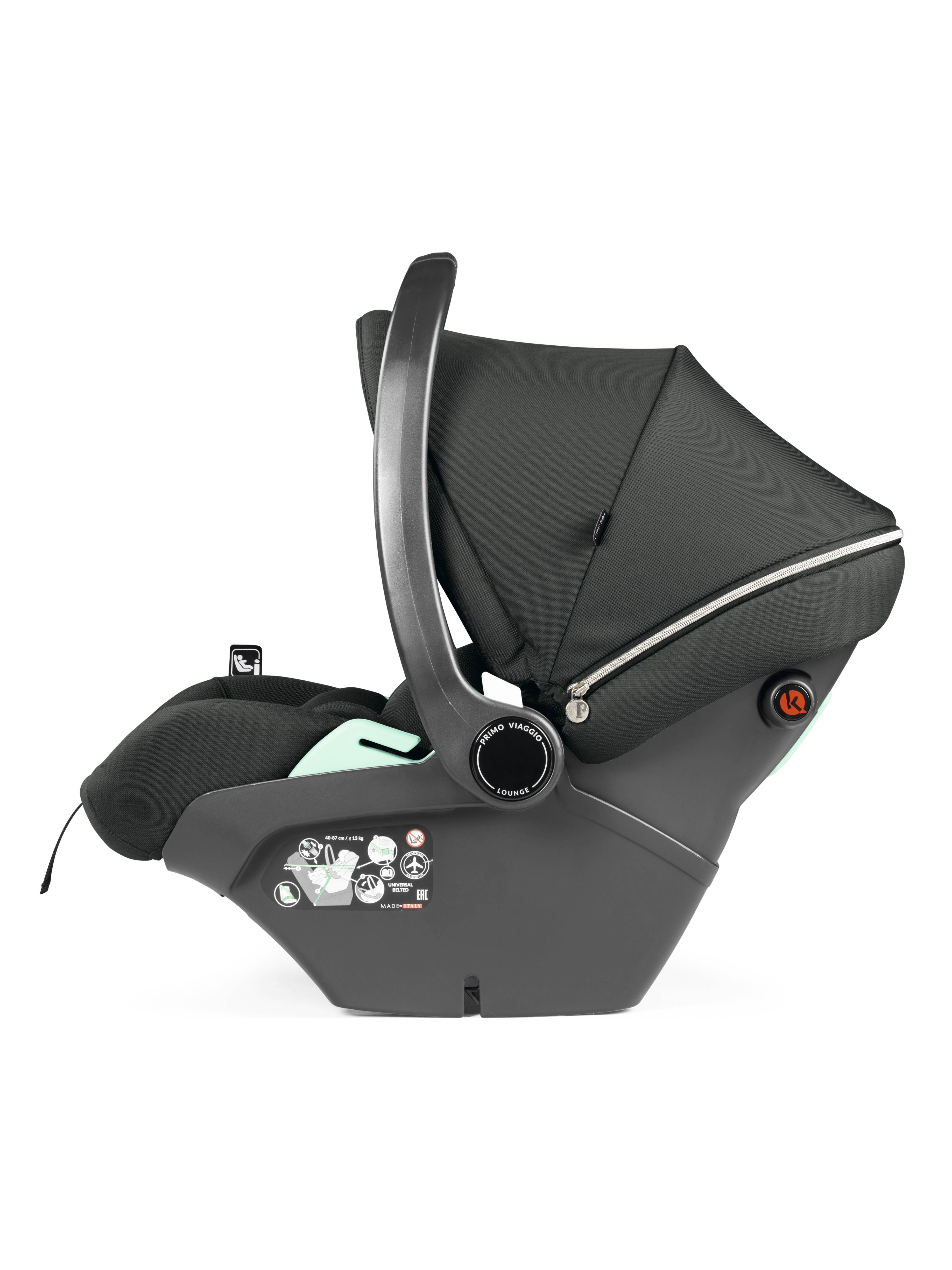 Автокресло Peg-Perego Lounge 0 (0 -13 кг) зеленый - фото 3