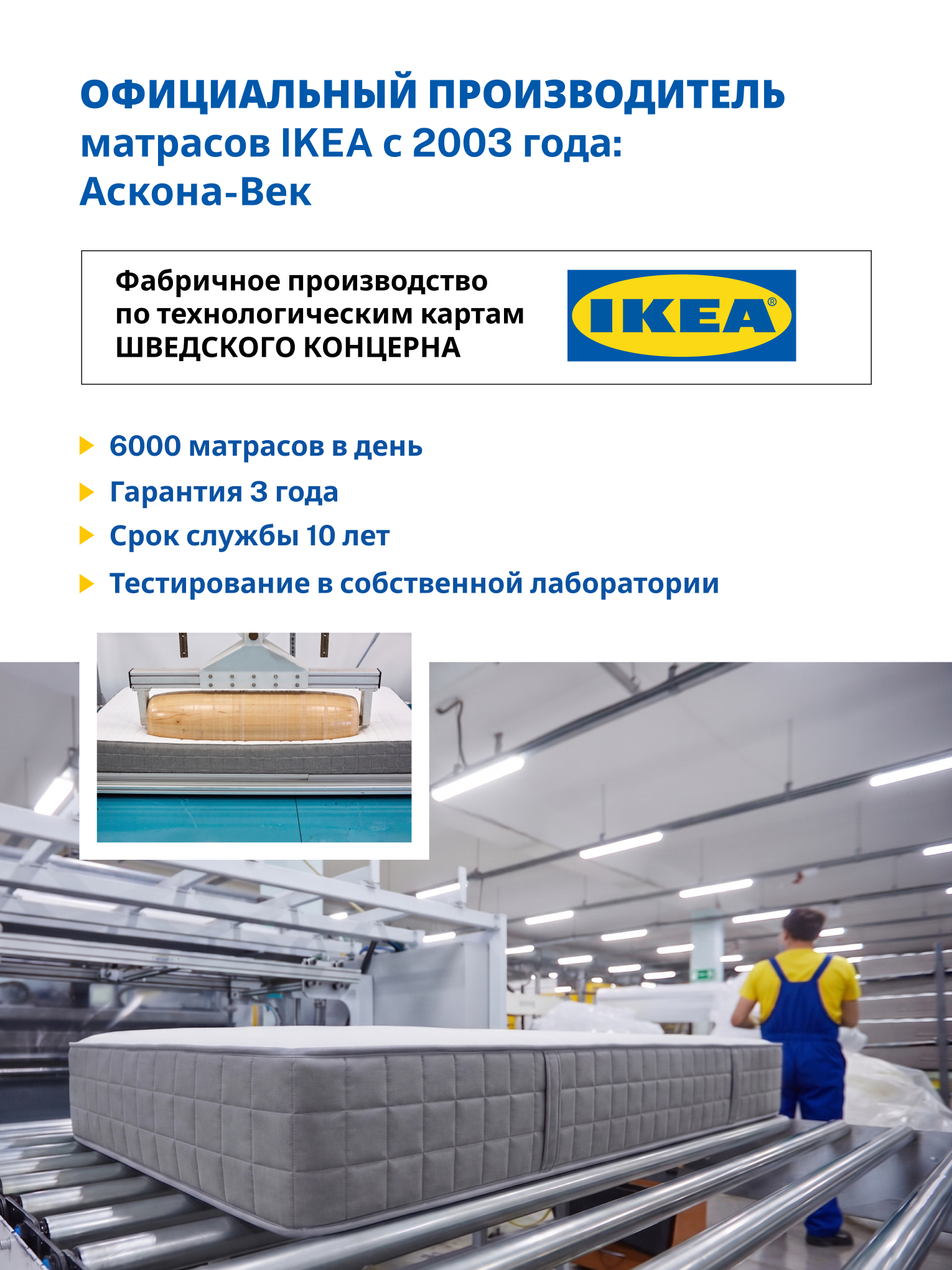 Матрас IKEA Харейд независимые пружины 180х200 - фото 11