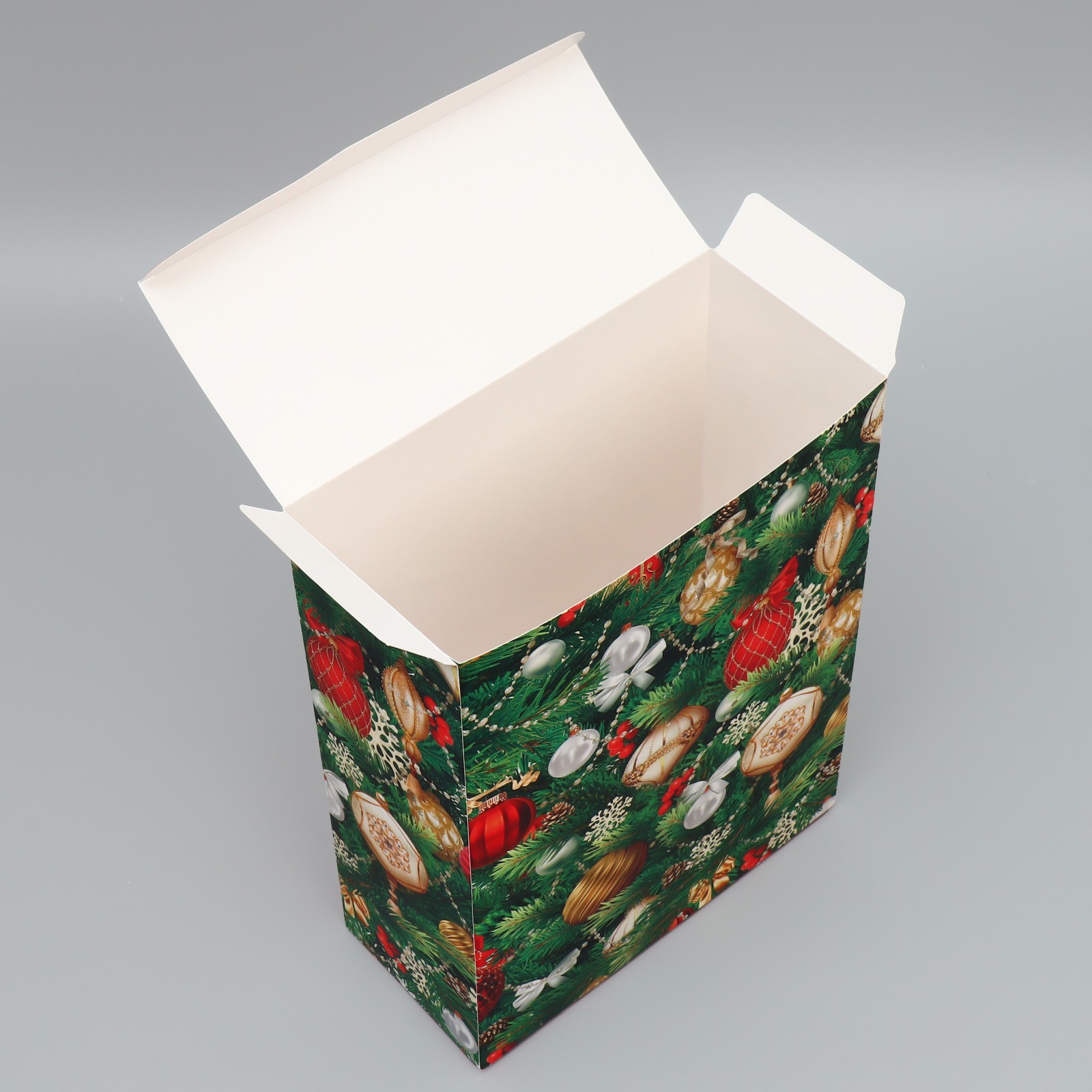 Коробка складная Дарите Счастье "С Новым годом", елочные игрушки, 22 х 30 х 10 см - фото 4