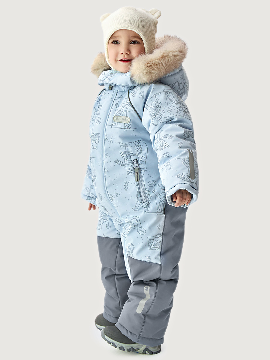 Комбинезон NIKASTYLE 8з0626 лед/светло-серый - фото 4