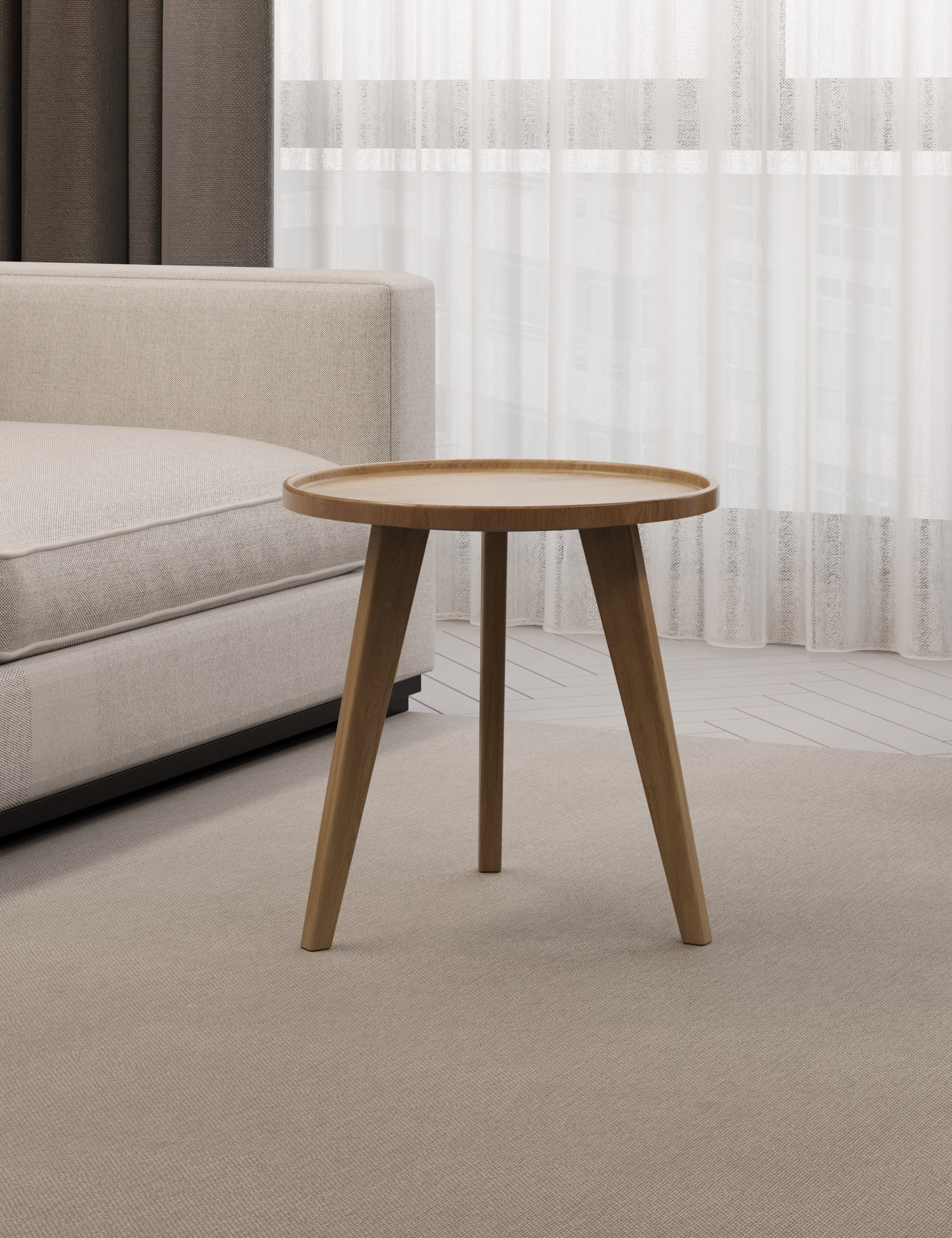 Стол журнальный SLINE Полли дуб янтарный - фото 2