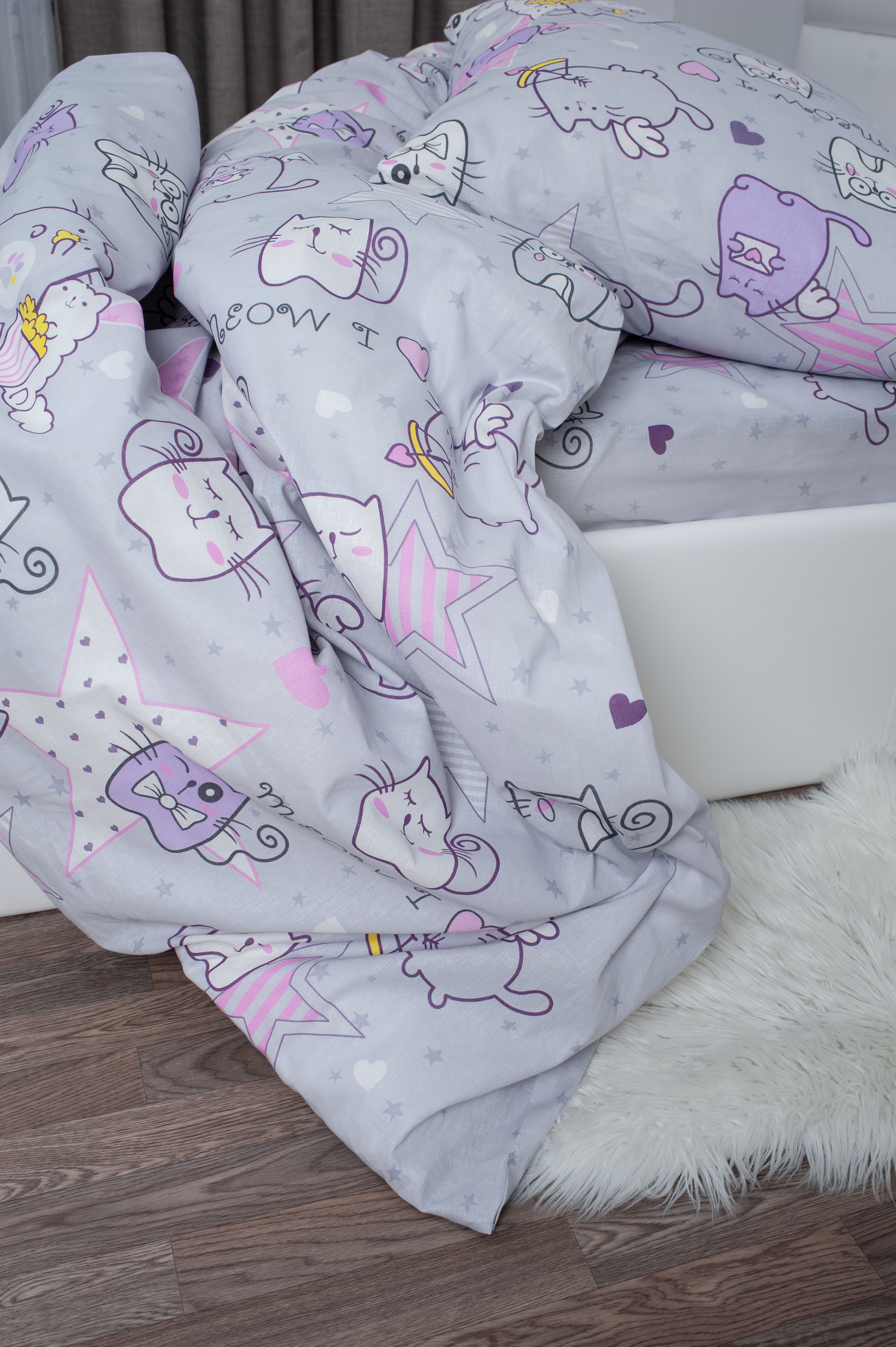 Комплект постельного белья MILANIKA Мяу детский 3 предм. - фото 3