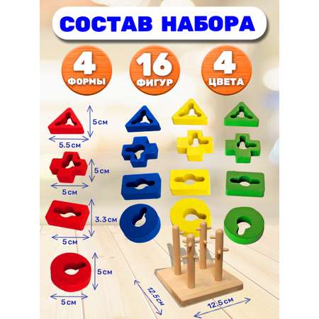 Игрушка BONNY CAT сортер Изучаем цвета и фигуры