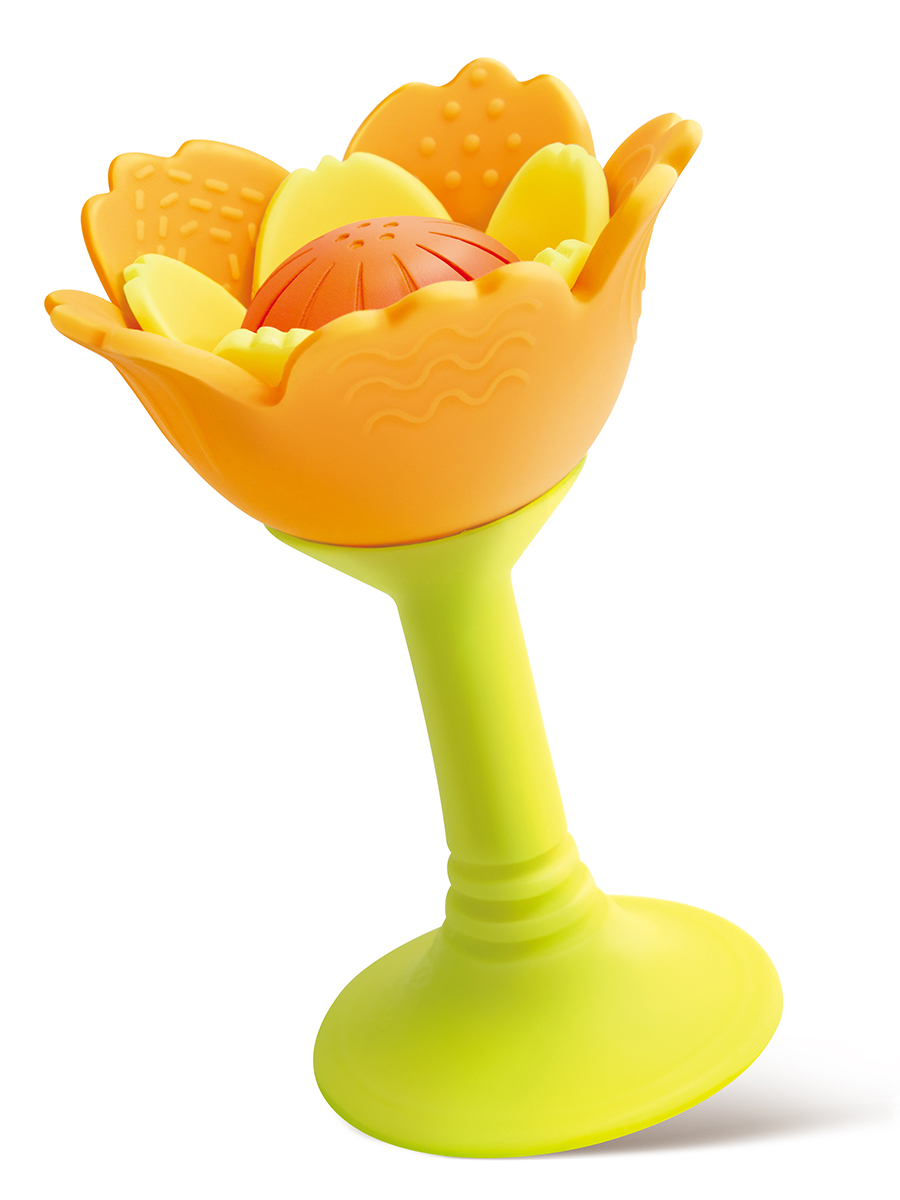 Игрушка Hape погремушка Оранжевый цветок - фото 6