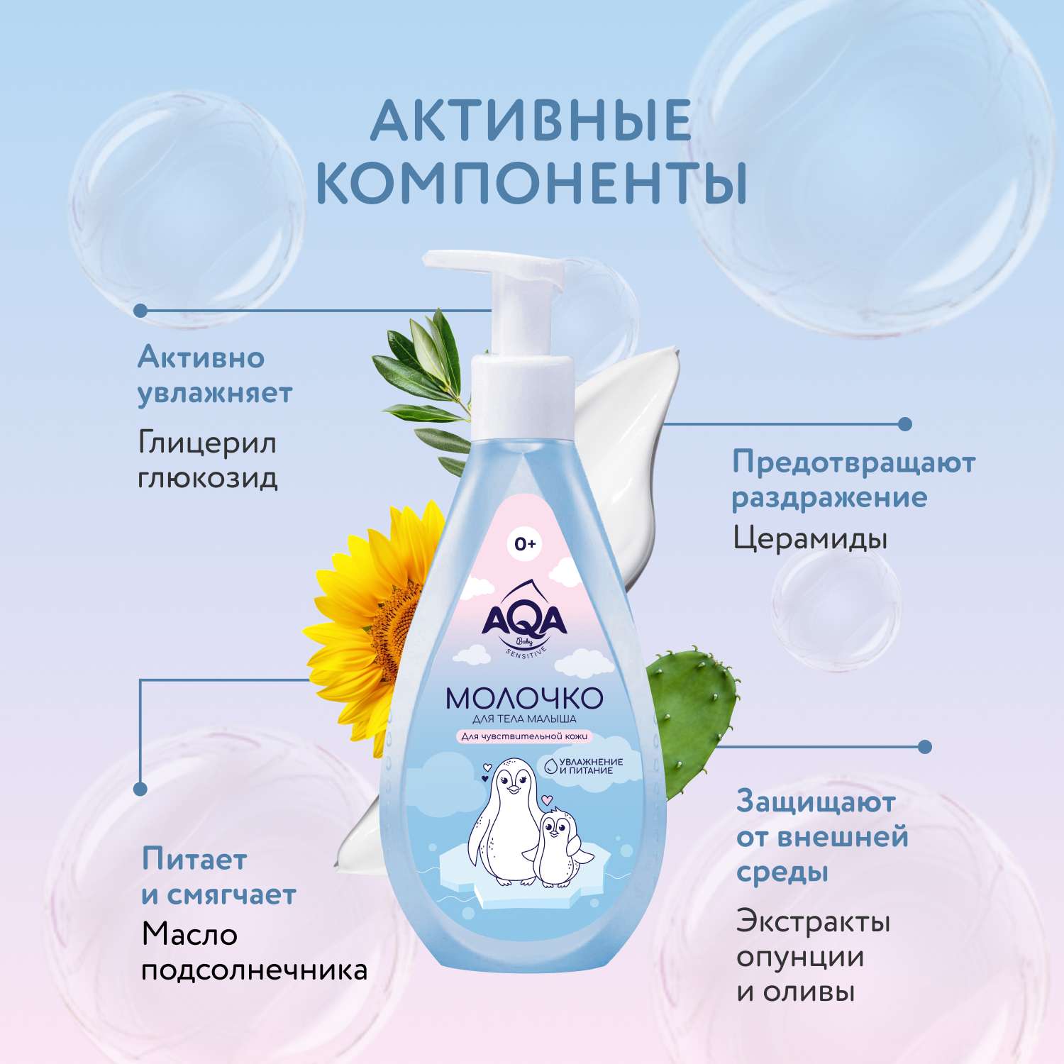 Молочко AQA baby Sensitive 250 мл - фото 4