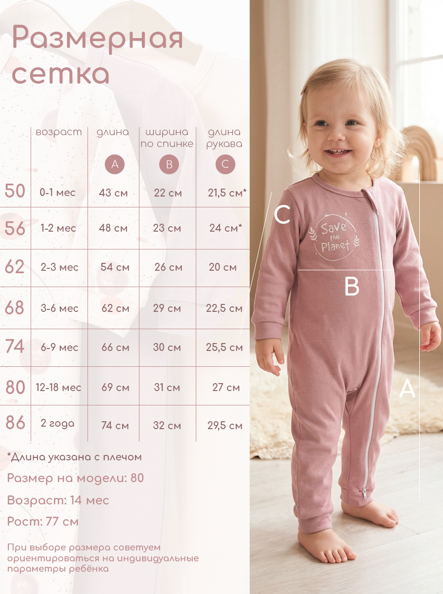 Слип для новорожденных 3 шт Milimbi 0304.91/ПЛАН - фото 13