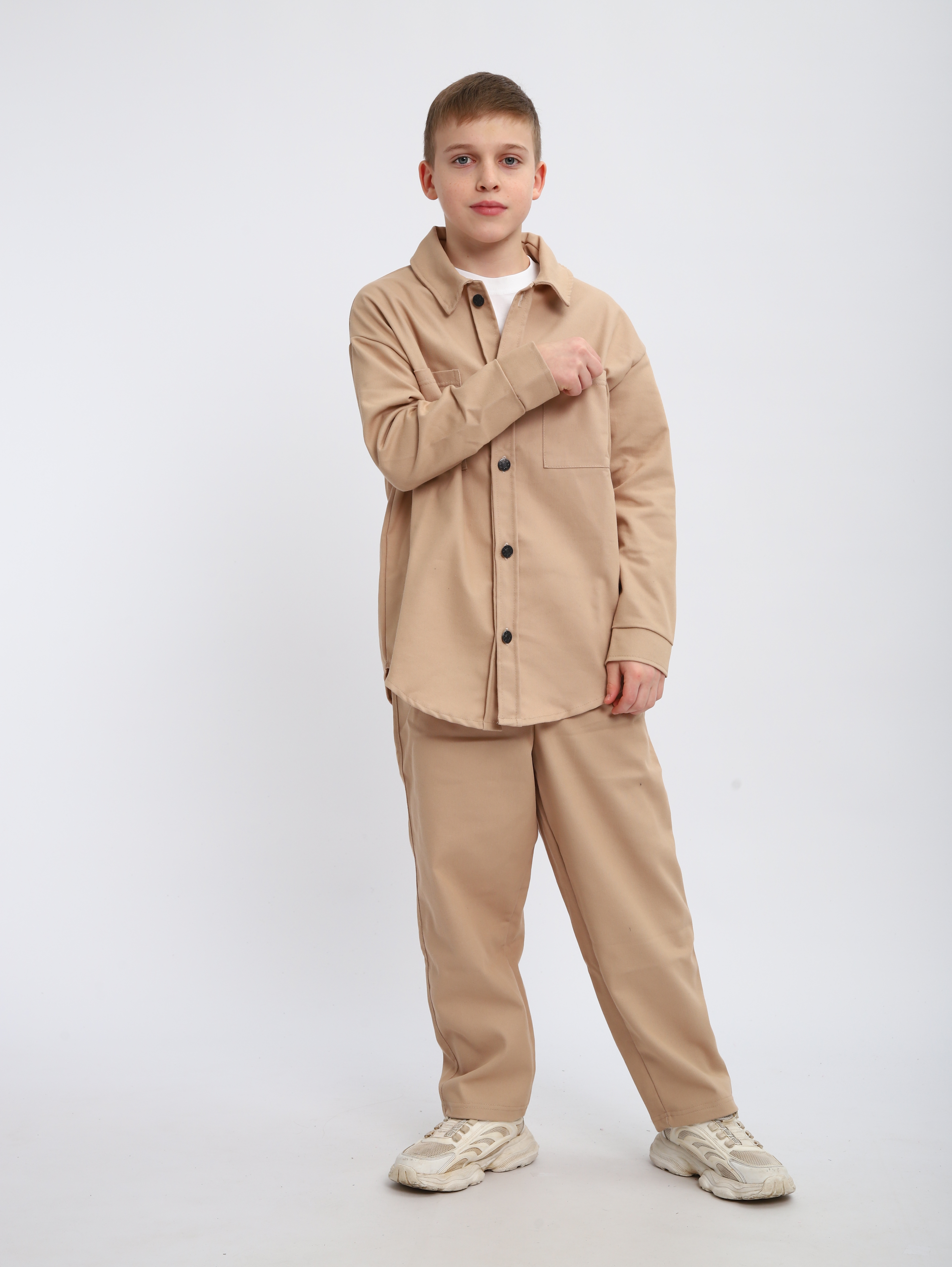 Костюм ЛАДОШКИ Комплект Деним бежевый - фото 9