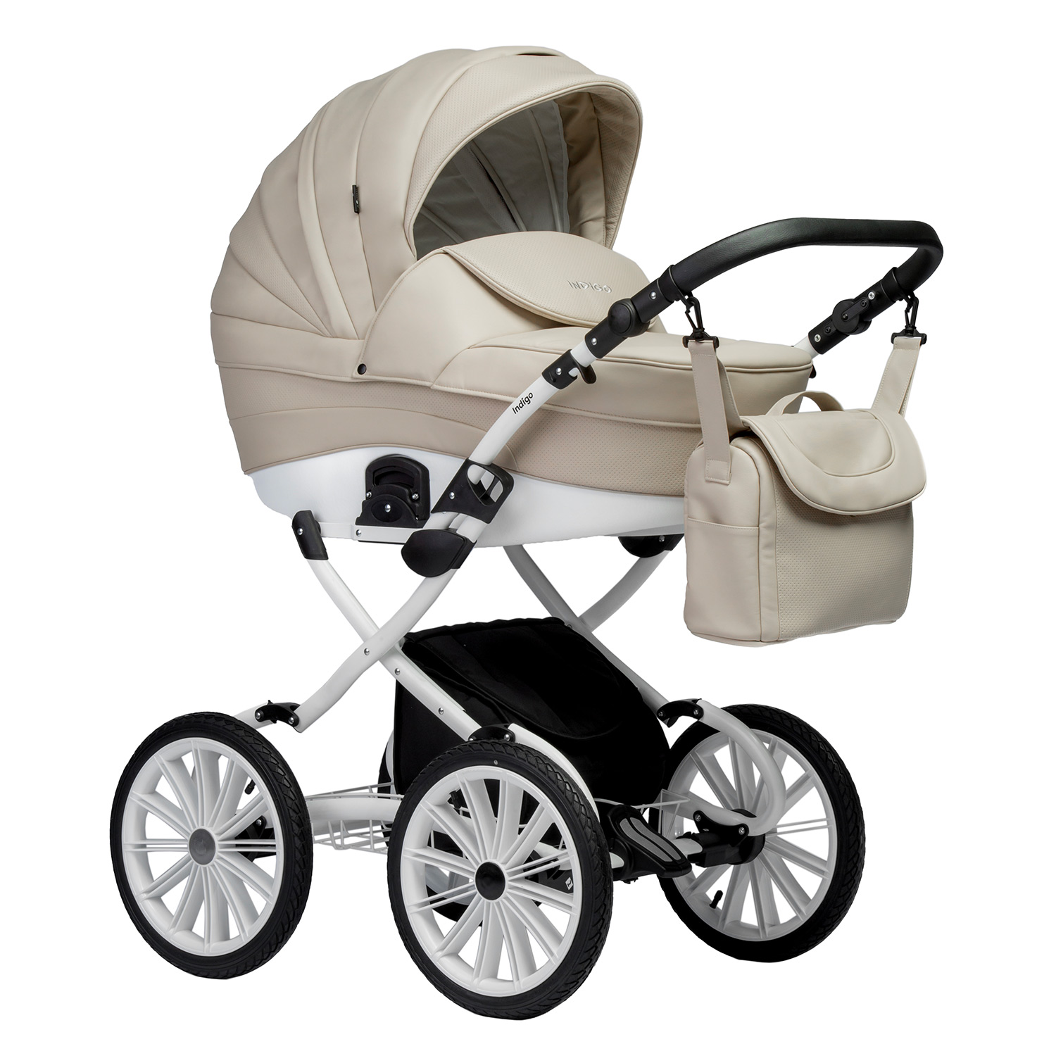 Коляска 2в1 Indigo Special Plus 07 св.-бежевый - фото 1