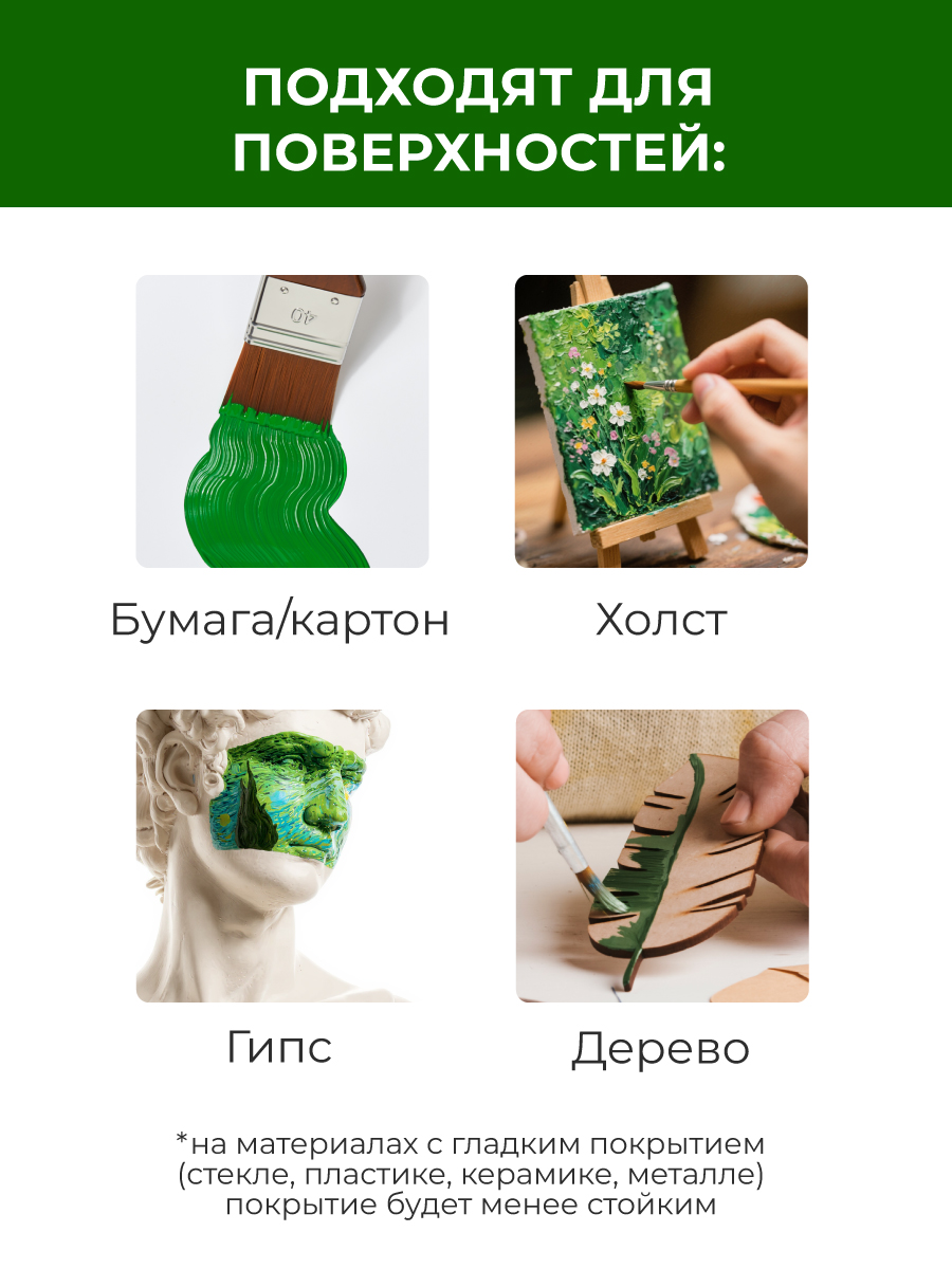 Краски акриловые Малевичъ 1 цв. - фото 5