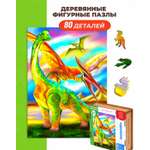 Пазл 1TOY динозавр Брахиозавр деревянный