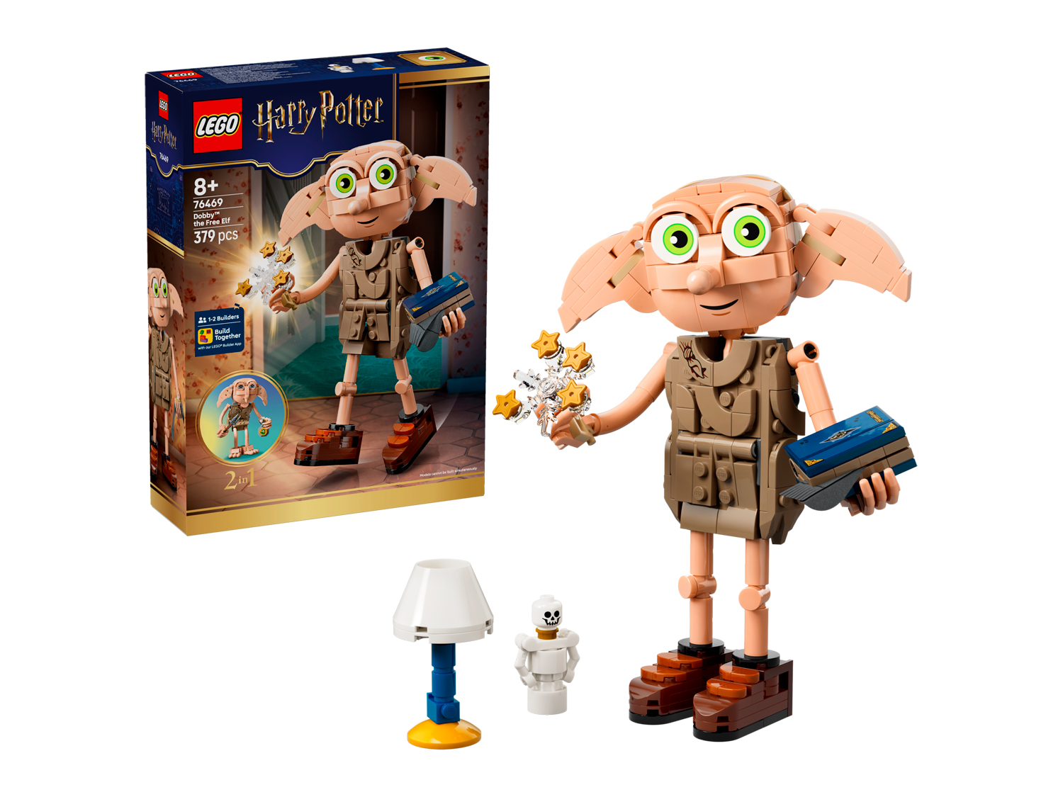 Конструктор LEGO Harry Potter Свободный эльф Добби 76469 379 дет. - фото 1